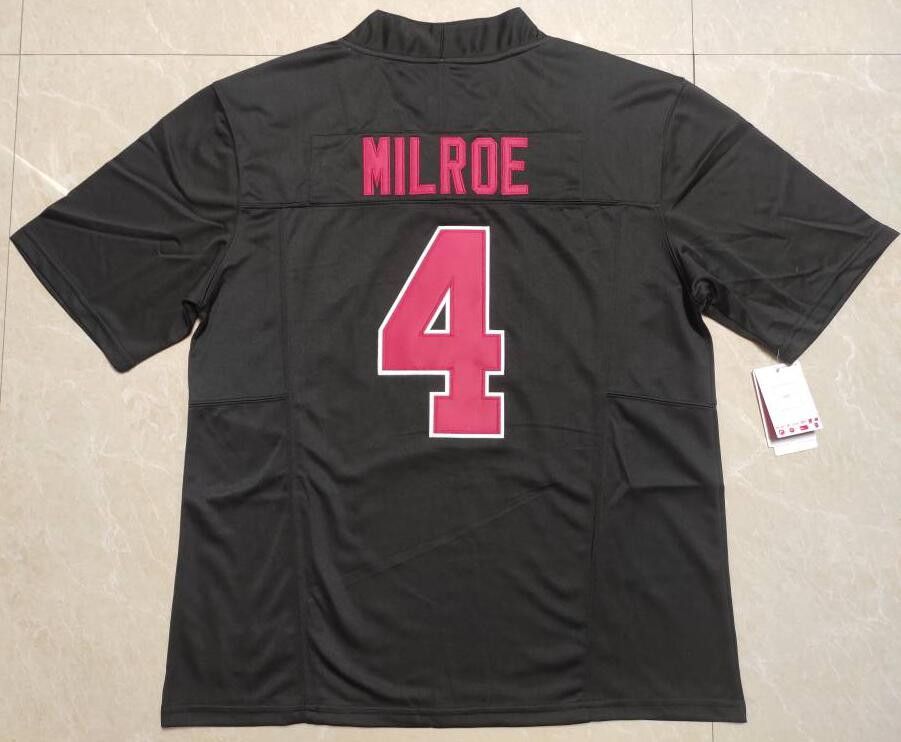 Other Men's Alabama Crimson Tide #4 Jalen Milroe Black Jerseys Size US M / EU 48-50 / 2 - 1 Thumbnail