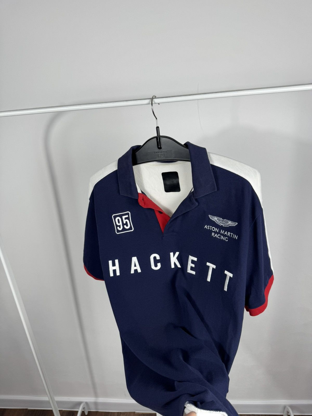 Hackett Hackett Aston Martin Racing Polo Shirt XL Navy Motorsport Size US XL / EU 56 / 4 - 9 Thumbnail