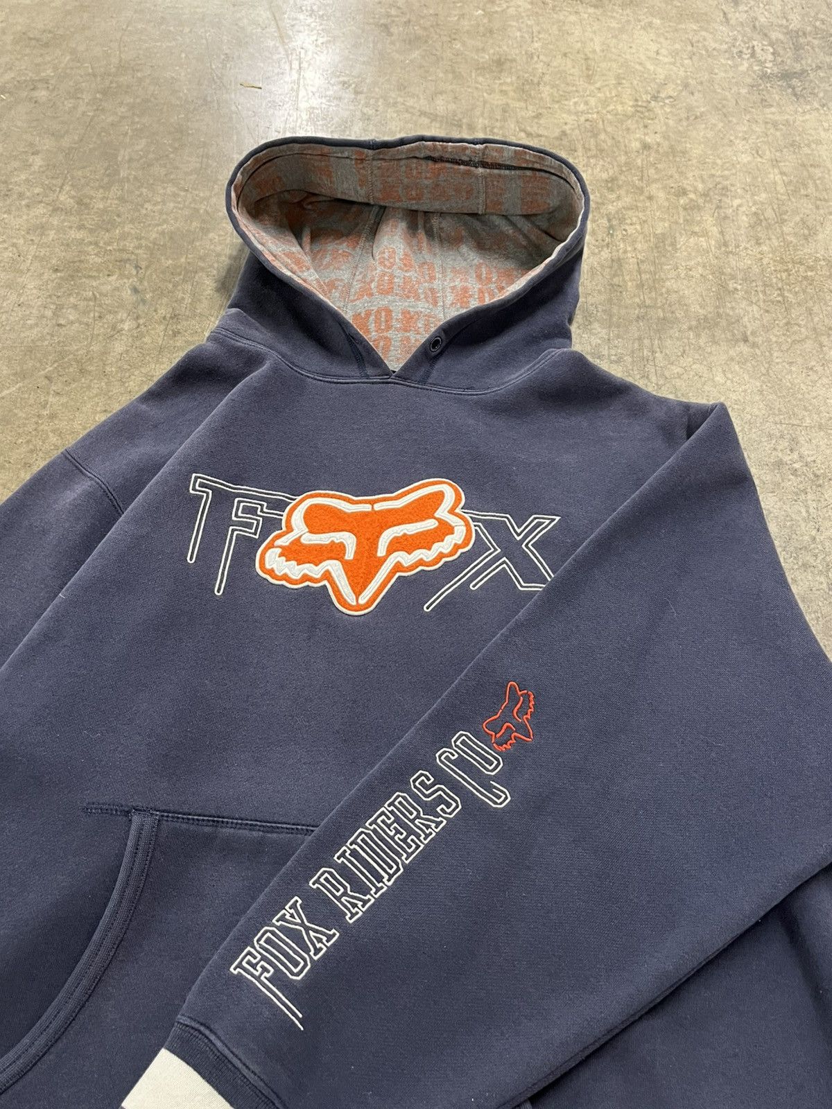 Vintage Fox racing vintage boxy fit hoodie streetwear hype rare Size US L / EU 52-54 / 3 - 5 Thumbnail