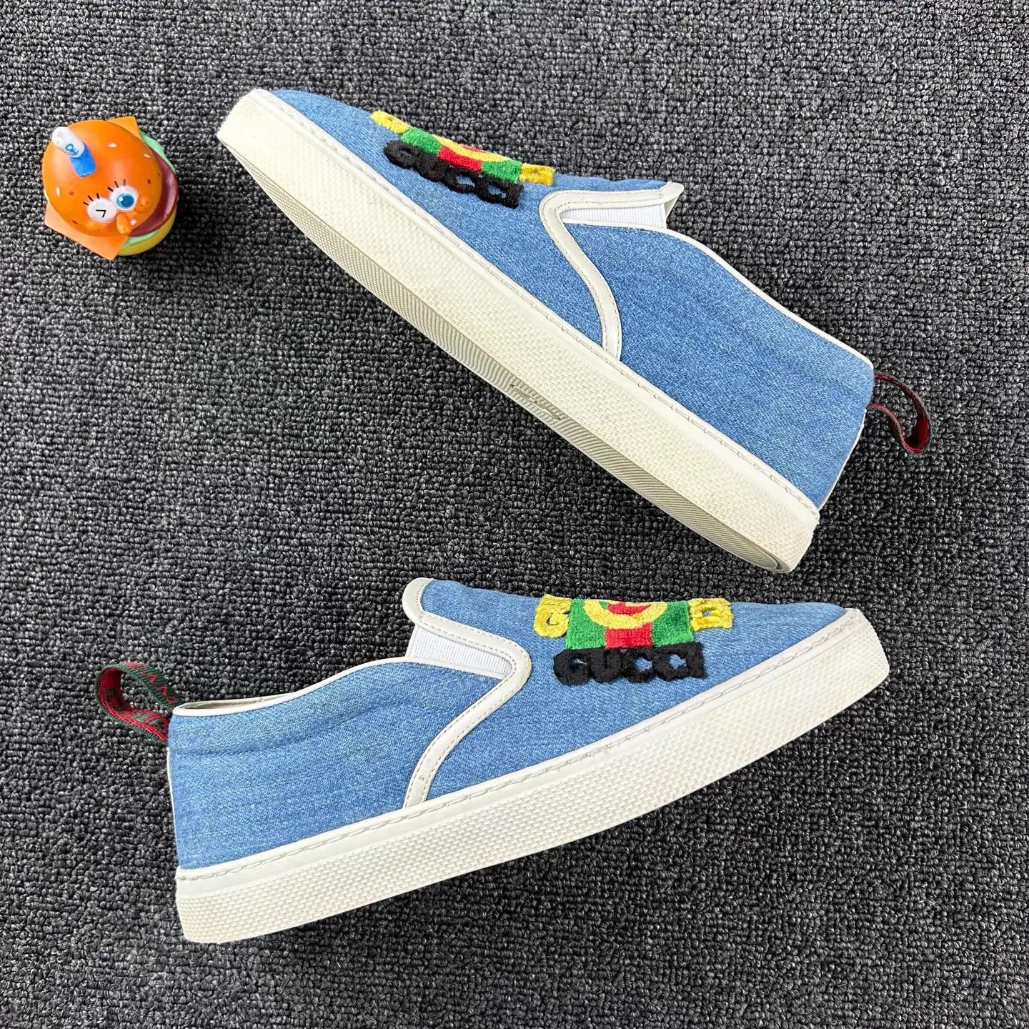 Gucci Gucci Denim Logo Sneakers 39 Size US 8.5 / IT 38.5 - 4 Thumbnail