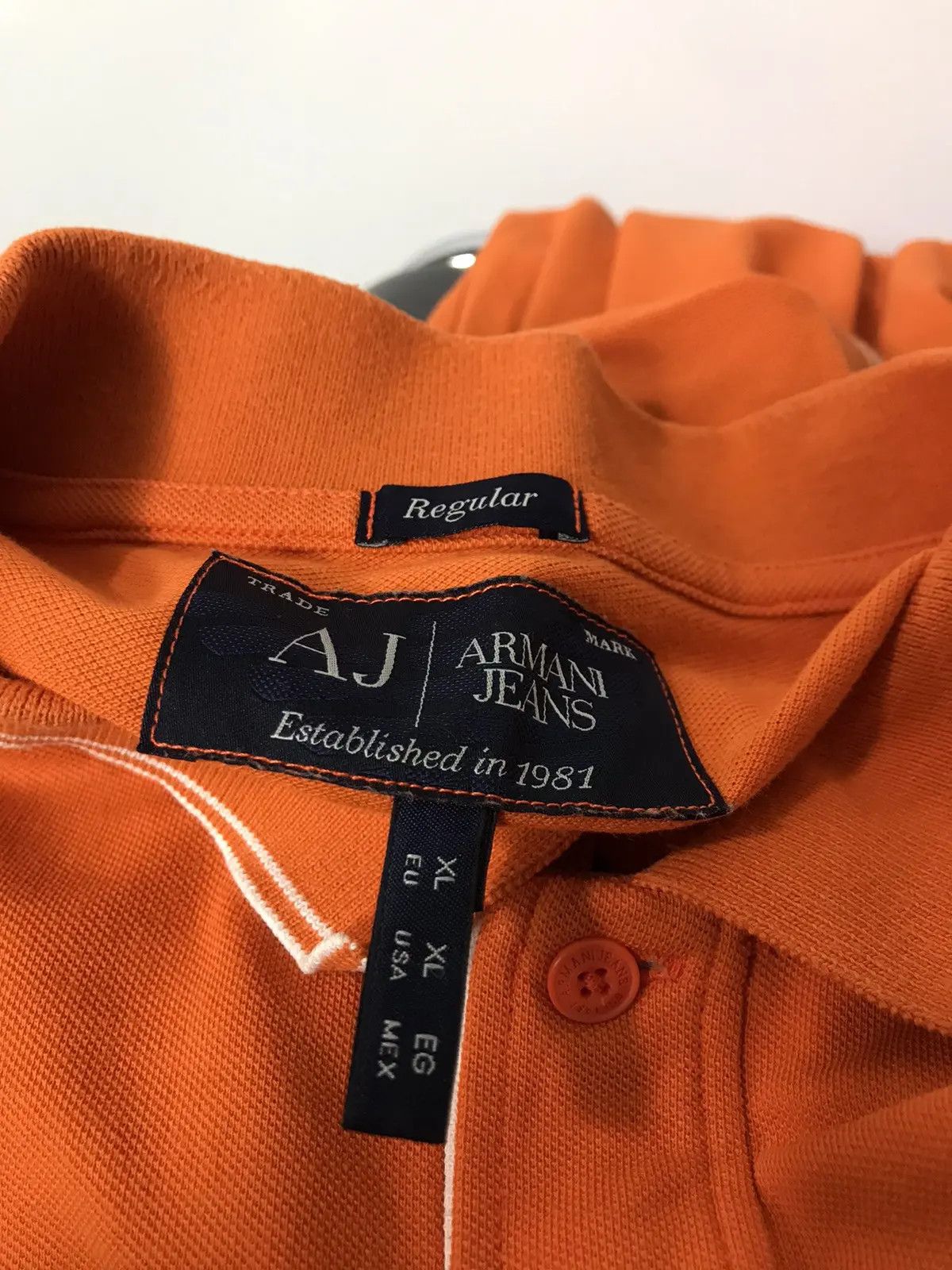 Armani × Designer Armani Jeans luxury polos T-shirt Size US XL / EU 56 / 4 - 4 Thumbnail