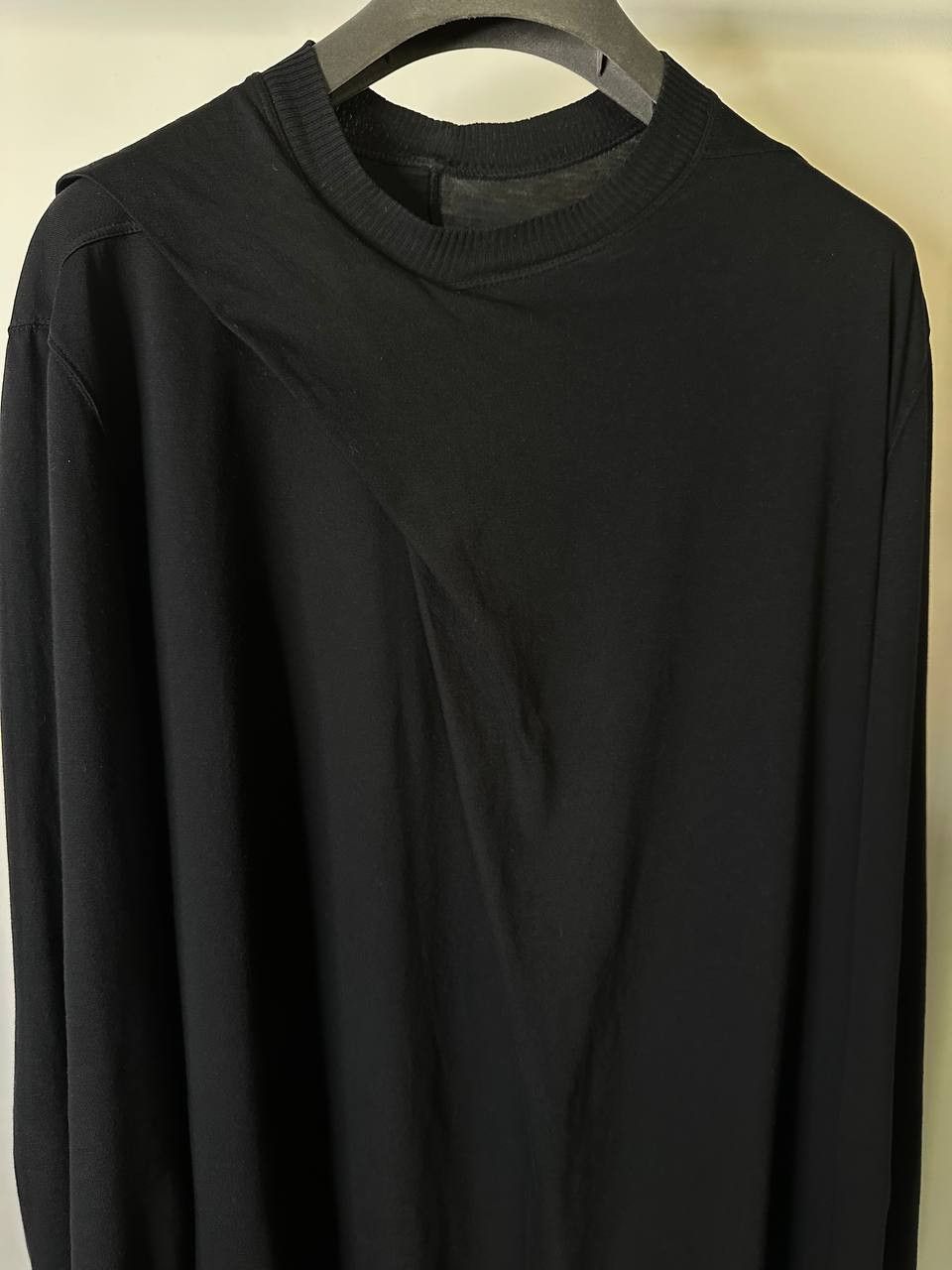 Rick Owens Rick Owens Black long-sleeved T-shirt Size US L / EU 52-54 / 3 - 3 Thumbnail