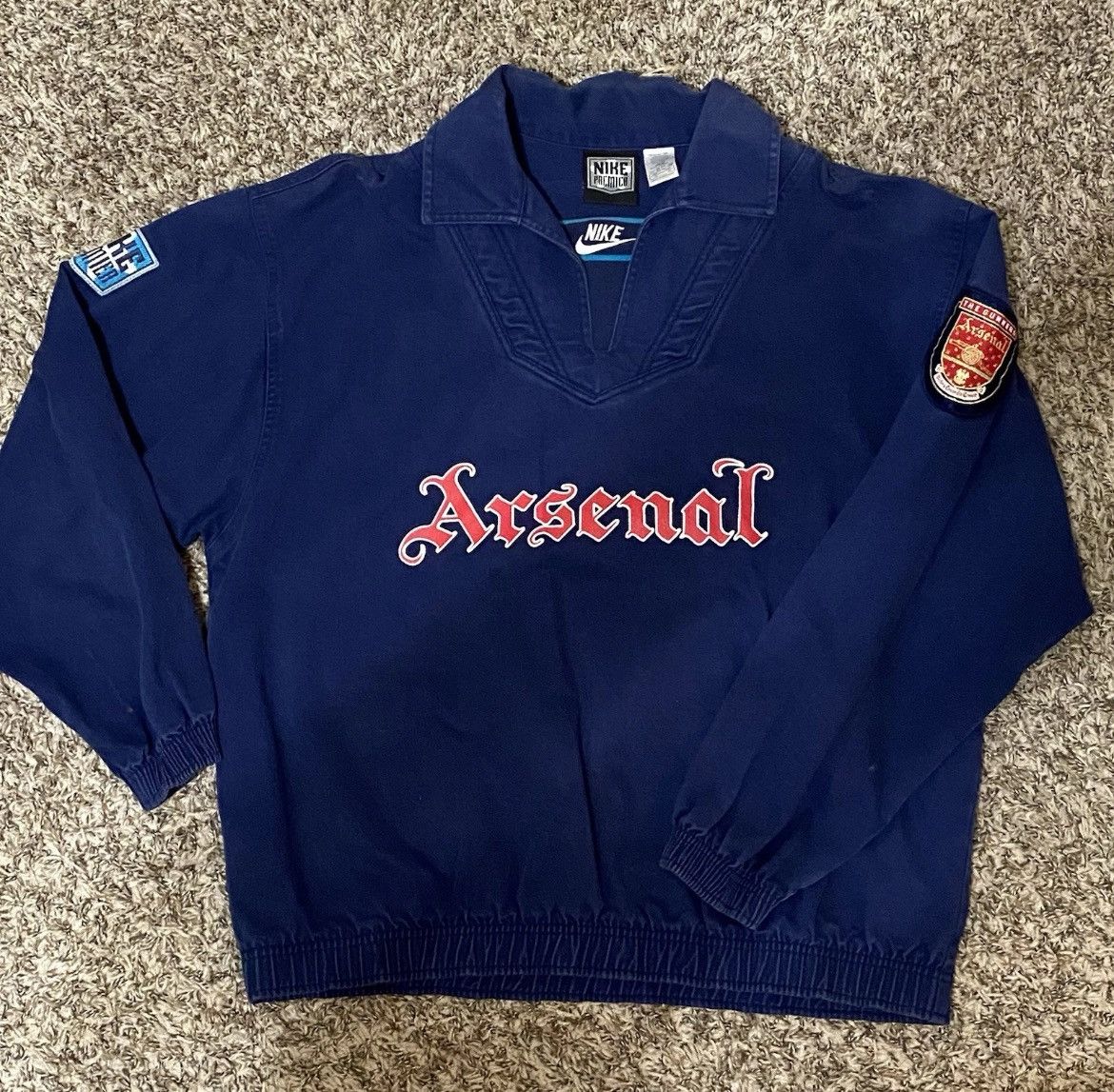 Nike 90's Nike Premier Arsenal Player sweatshirt Jacket Size XL Size US XL / EU 56 / 4 - 3 Thumbnail