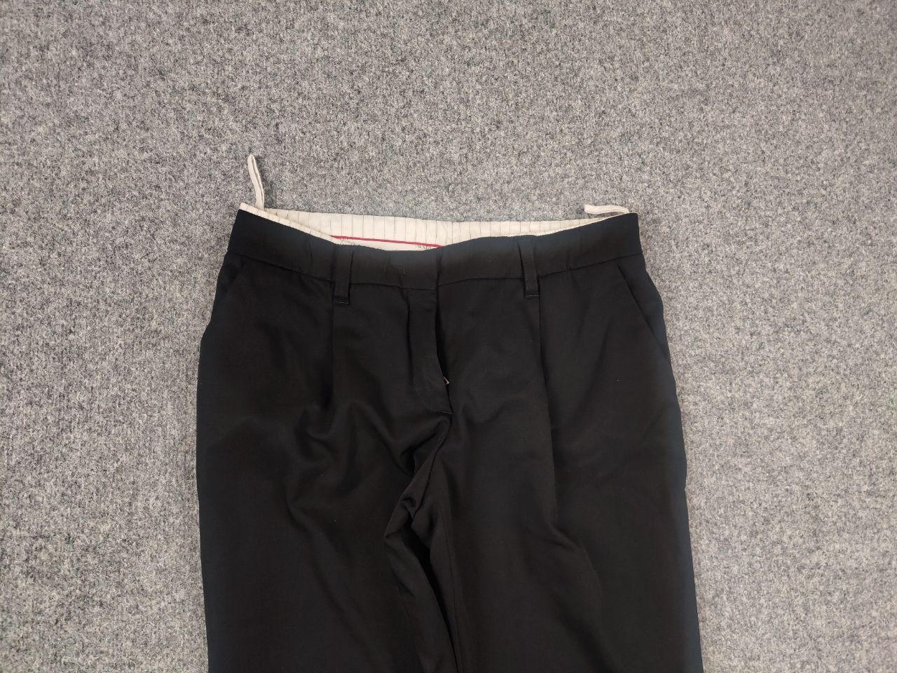 Prada Archive Vintage 00's Prada Wool drawstrings Trouser Pants Size 30" / US 8 / IT 44 - 8 Thumbnail