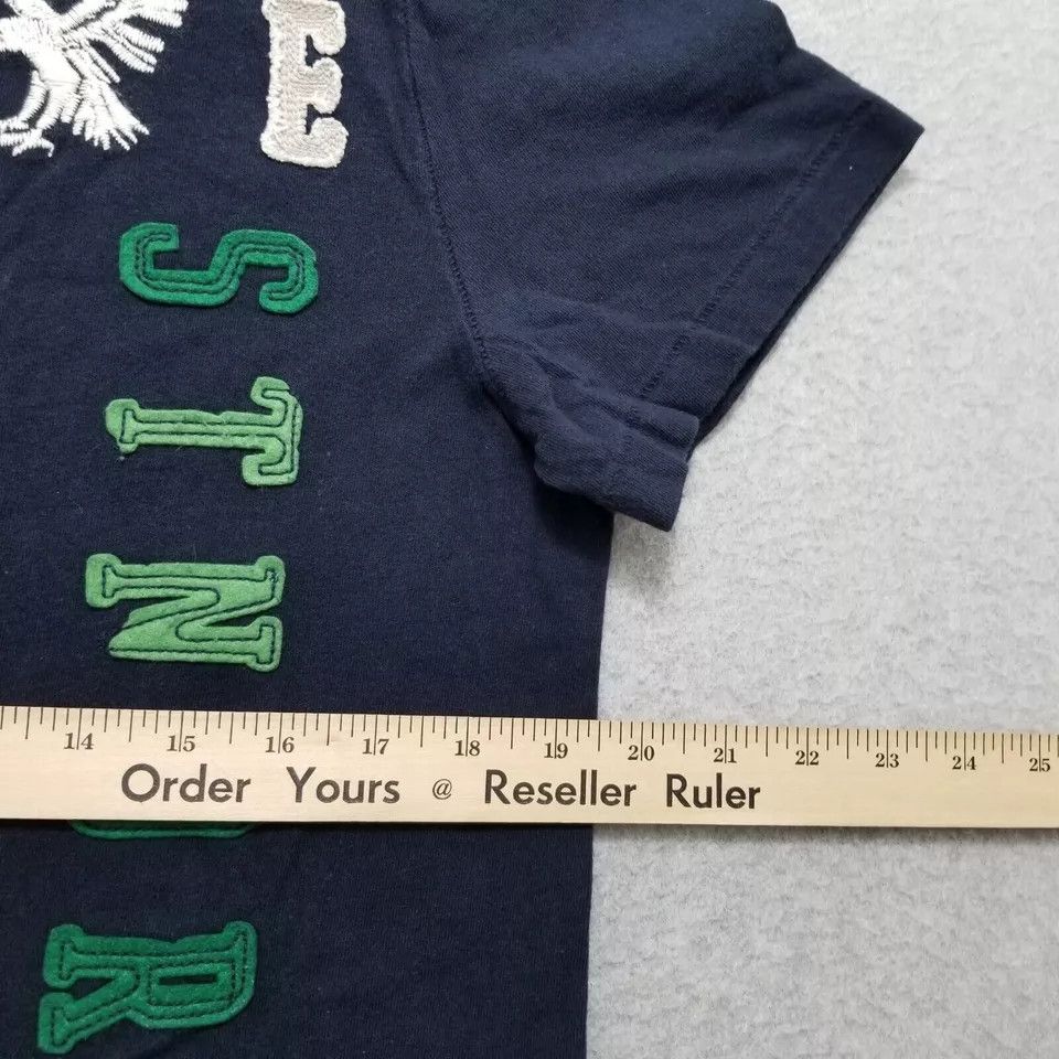 American Eagle Outfitters American Eagle Shirt Mens Medium Blue Crew Neck Patch Size US M / EU 48-50 / 2 - 8 Thumbnail