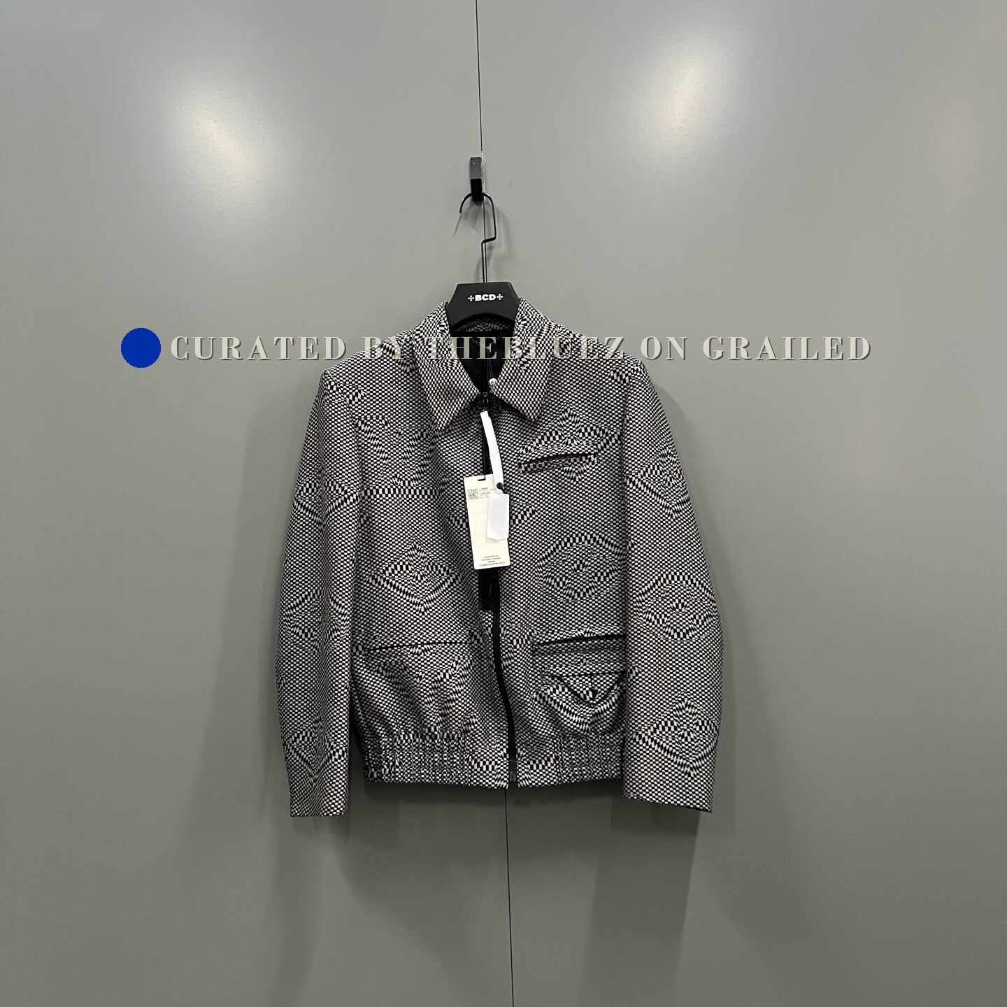 Louis Vuitton Louis Vuitton Black Gray Lapel Zip Jacket Size US S / EU 44-46 / 1 - 1 Thumbnail