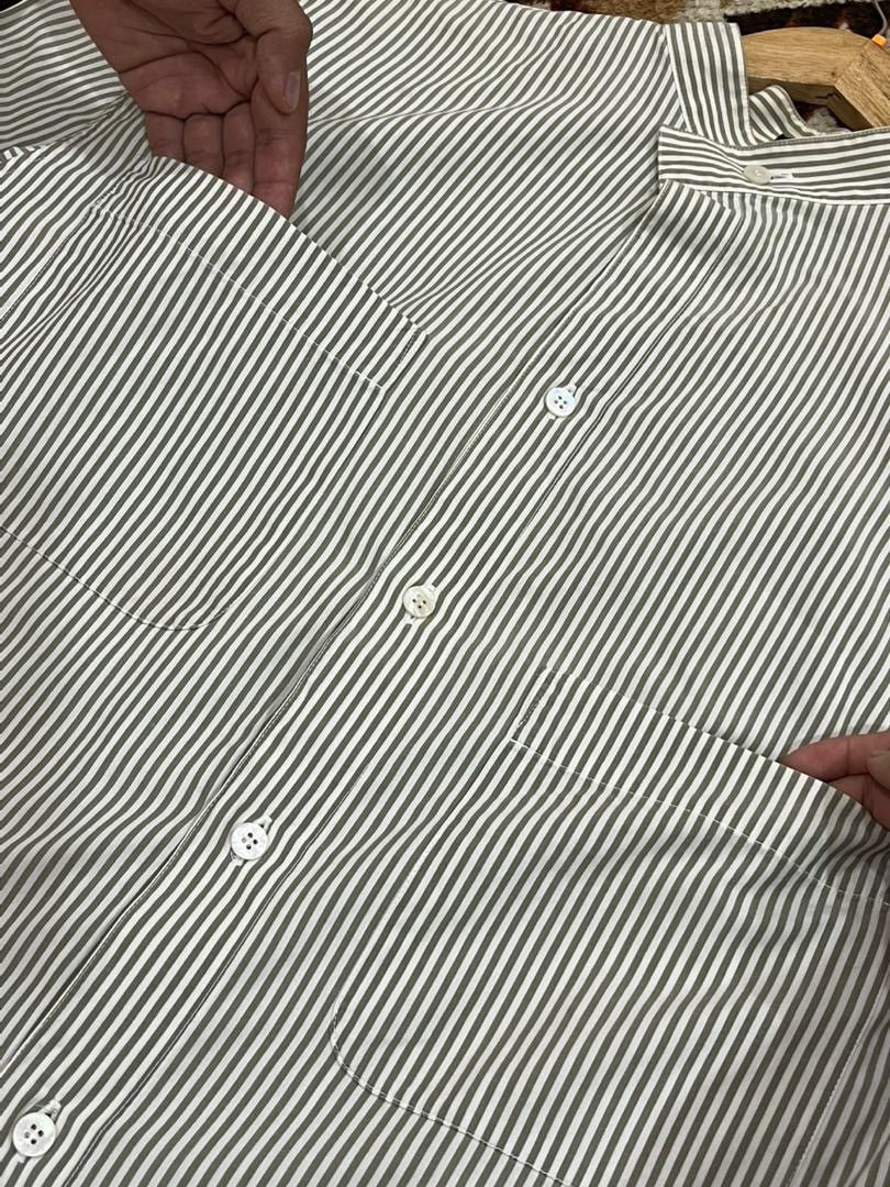 Issey Miyake Vtg Issey Miyake Unsymmetrical Stripes Button Shirt Size US L / EU 52-54 / 3 - 8 Thumbnail