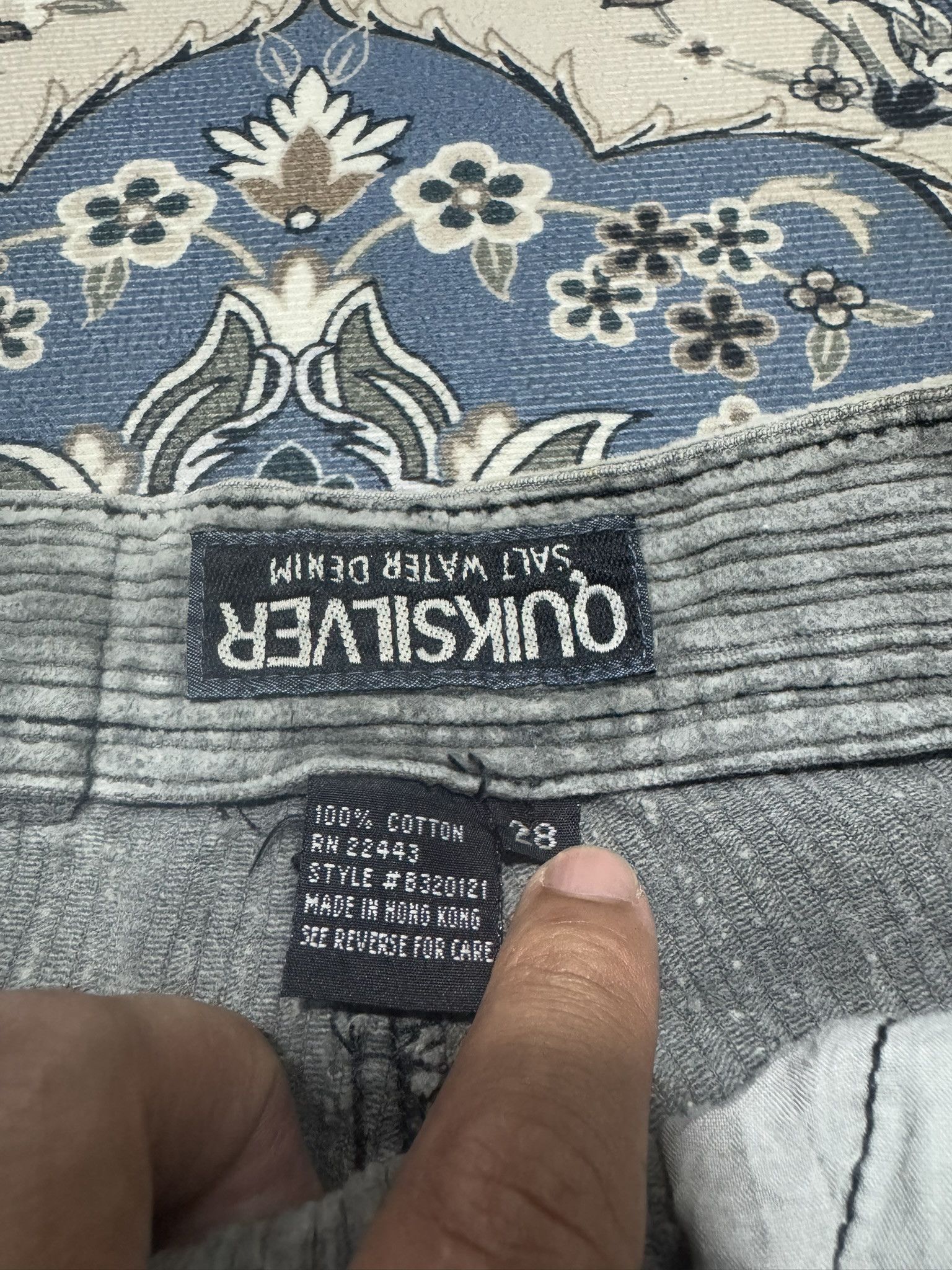 Quicksilver × Vintage Vintage 90 Quicksilver Salt Water Corduroy Surf skate Pants Size US 28 / EU 44 - 8 Thumbnail