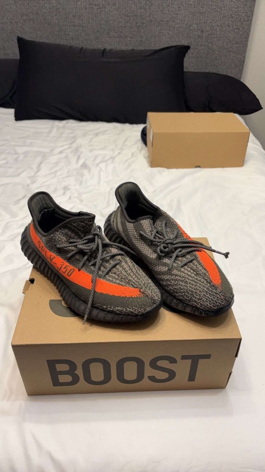 Adidas YZY 350 Carbon Beluga Size US 10 / EU 43 - 1 Thumbnail