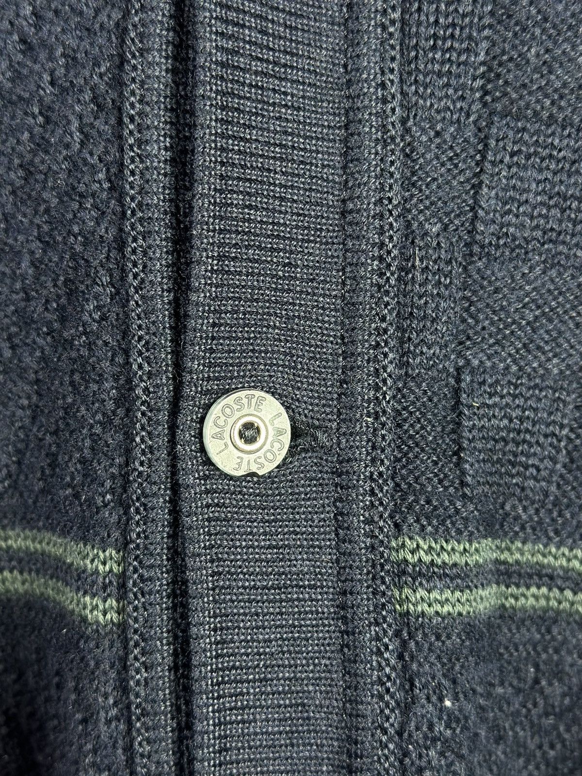 Lacoste × Vintage Vintage 90s Lacoste Knit Cardigan Sweater Size US M / EU 48-50 / 2 - 7 Thumbnail