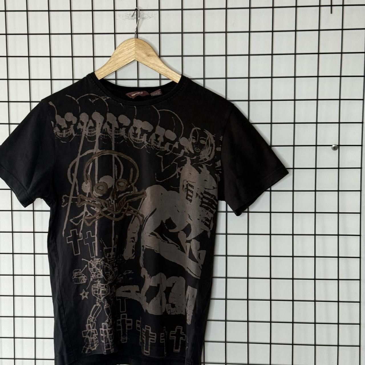 Vintage Vintage 90s Skull T shirt sleeveless retro Size US M / EU 48-50 / 2 - 3 Thumbnail