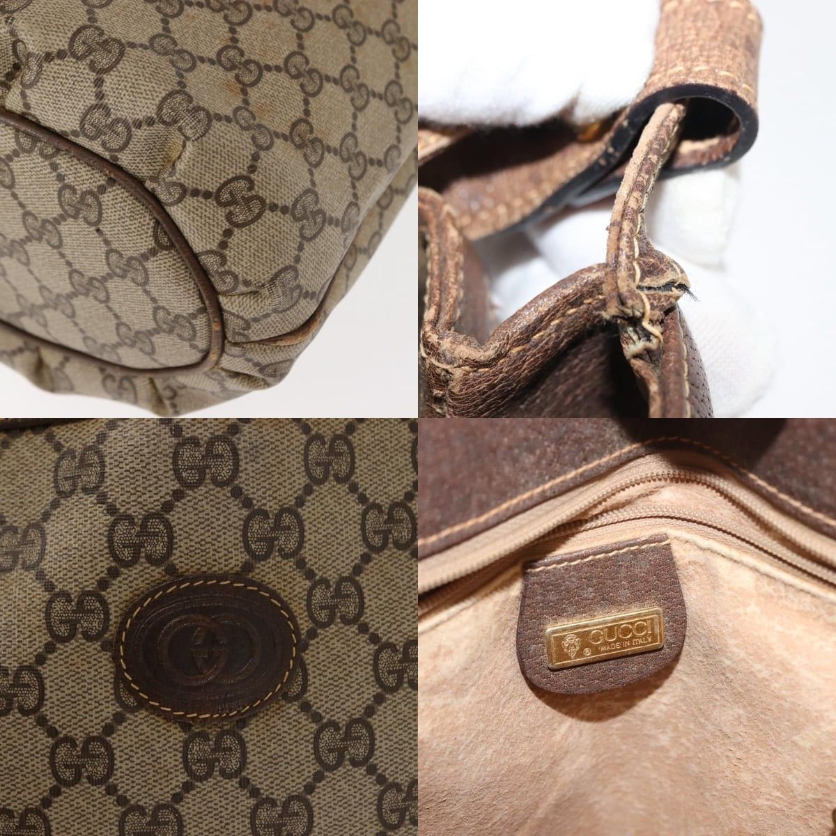 Gucci GUCCI GG Supreme Shoulder Bag Pvc Leather Beige Size ONE SIZE - 11 Thumbnail