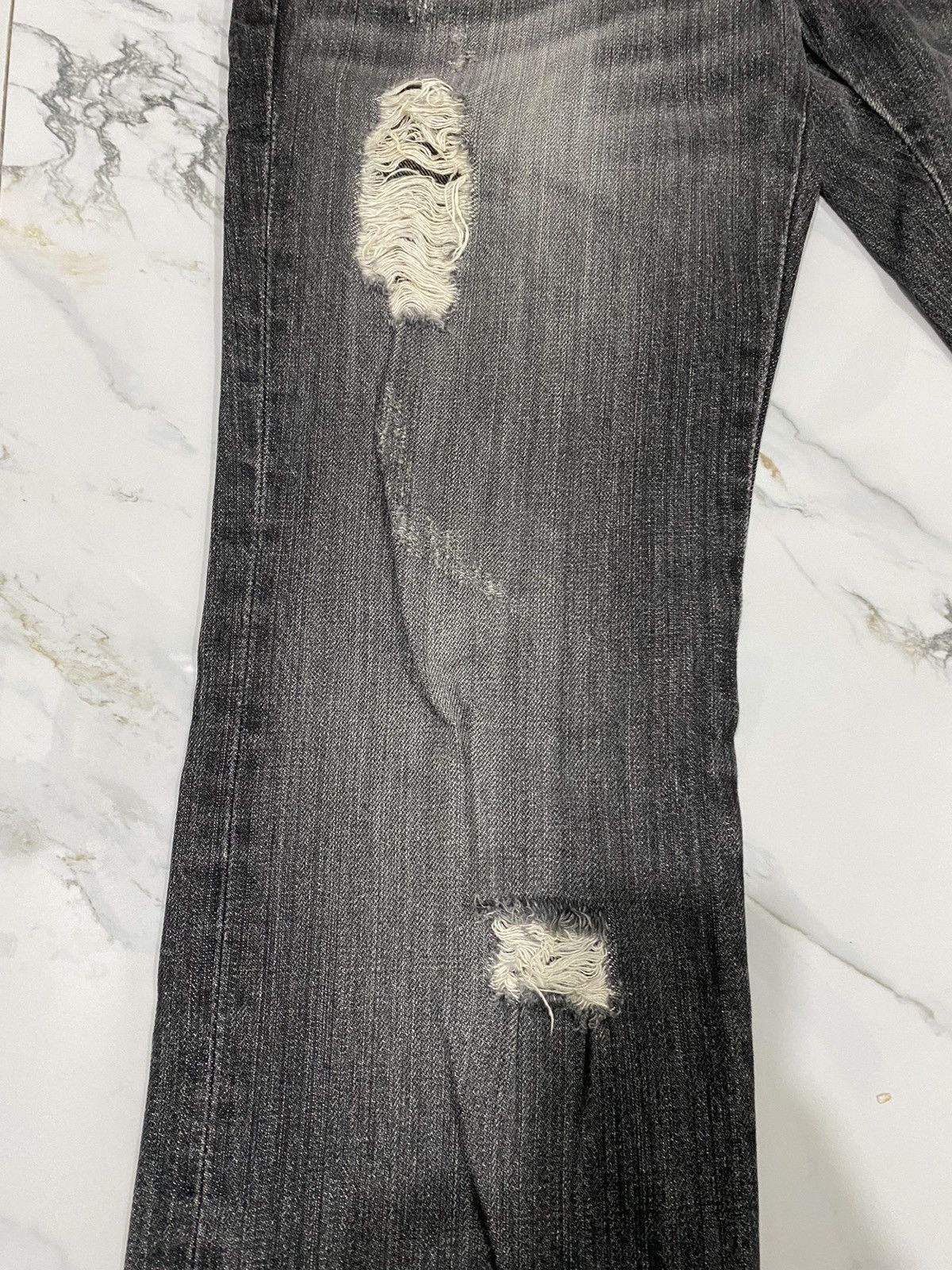 If Six Was Nine × Japanese Brand × PPFM PPFM LOWRISE DISTRESS DESIGN JEANS Size US 31 - 7 Thumbnail