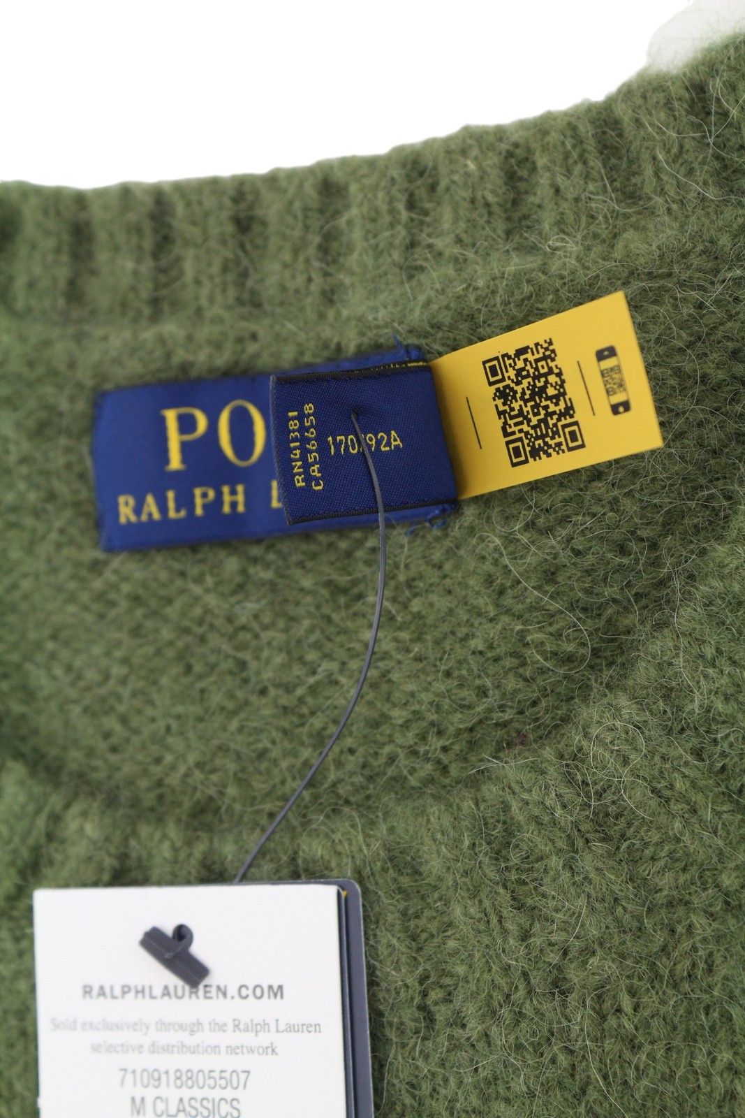 Ralph Lauren OLIVE S Wool Alpaca Blend Pullover Jumper 86921 Size US S / EU 44-46 / 1 - 11 Thumbnail
