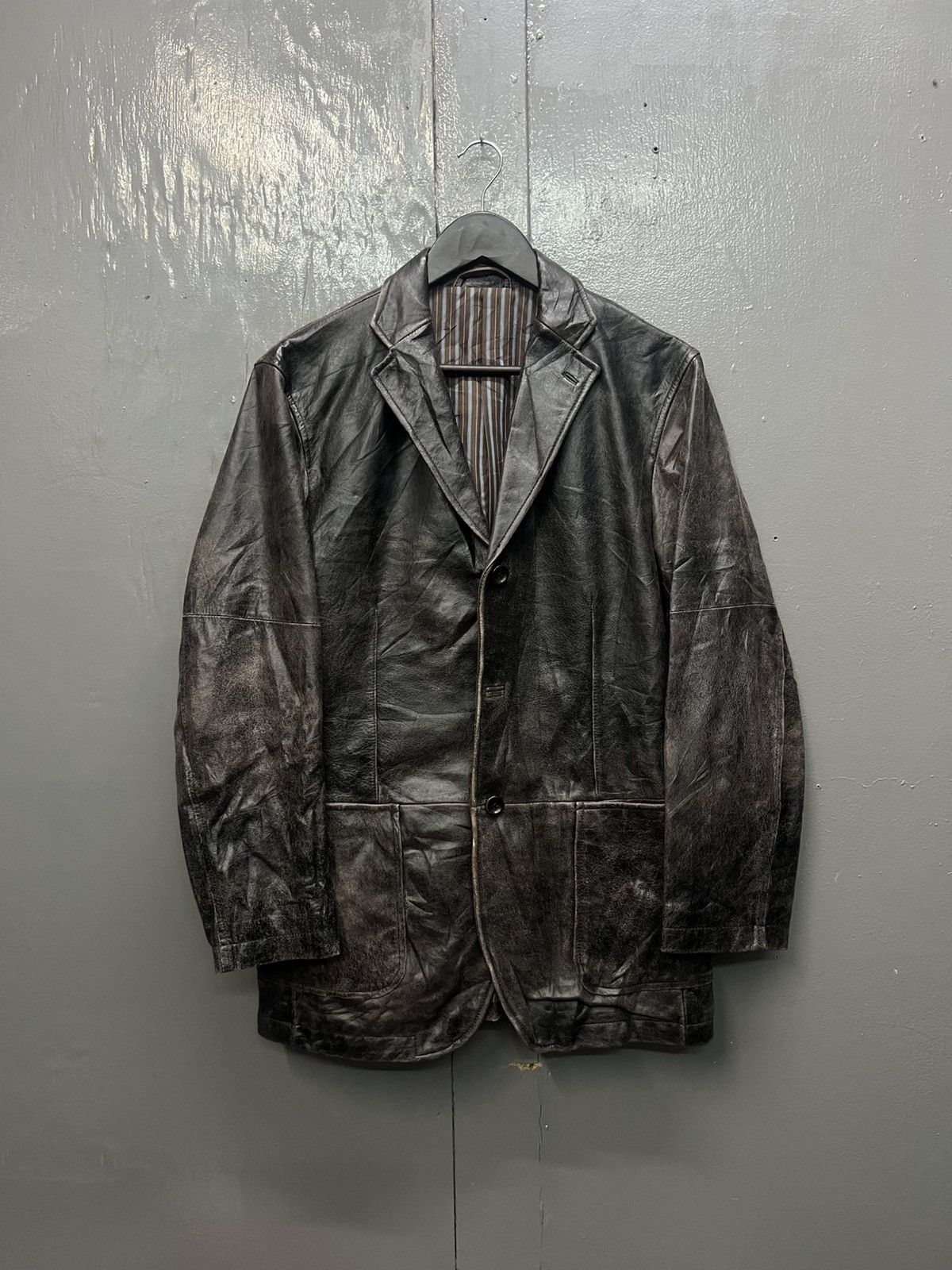 Cerruti 1881 Cerruti 1881 Jeans Leather Coat/Jacket Size US L / EU 52-54 / 3 - 2 Thumbnail
