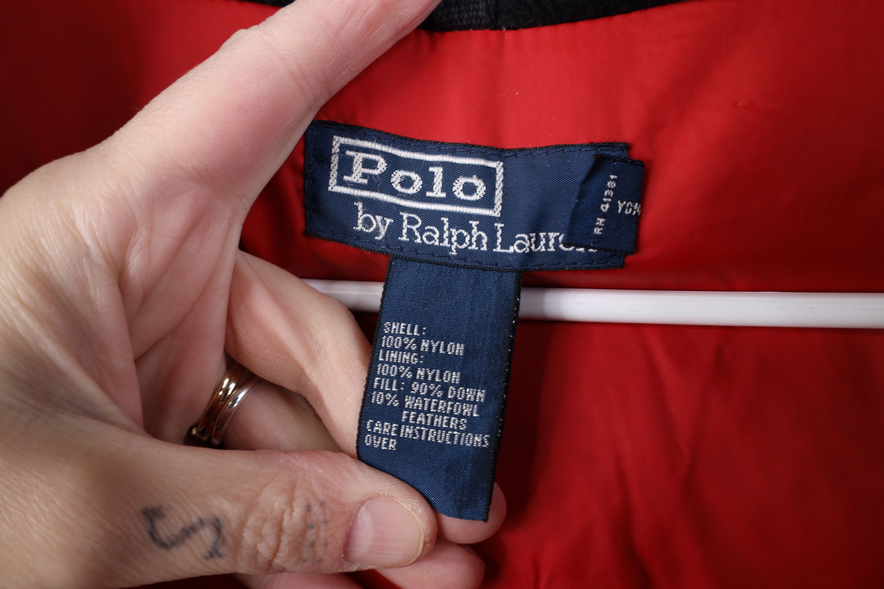 Ralph Lauren Vintage 90s Ralph Lauren Duck Down Puffer Bomber Jacket Red Size US XXL / EU 58 / 5 - 11 Thumbnail