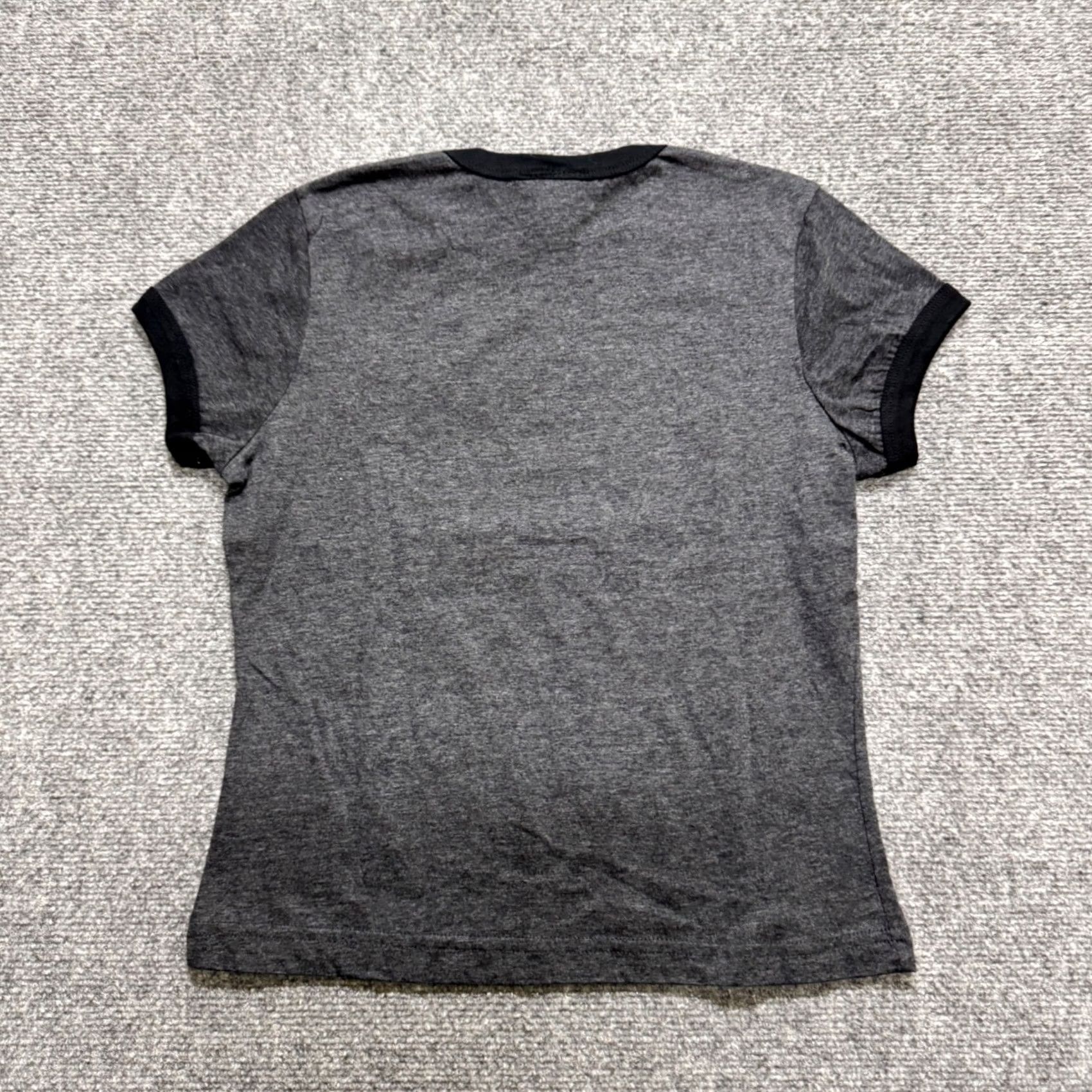 Lee VINTAGE Bruce Lee Shirt Top Womens L Gray Ringer T 90s Y2K Paper Tag Is my Homeboy Shirt Size L / US 10 / IT 46 - 2 Thumbnail