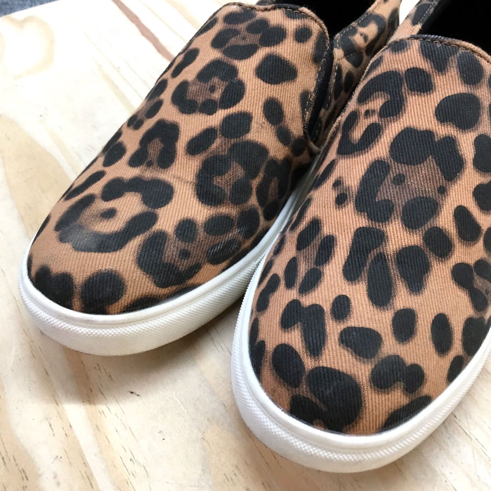 Vintage A New Day Shoes Womens Slip On Sneakers Brown Black Comfort Low Top Round Toe Shoes Sneakers - Size 10, Casual, Walking Size L / US 10 / IT 46 - 4 Thumbnail