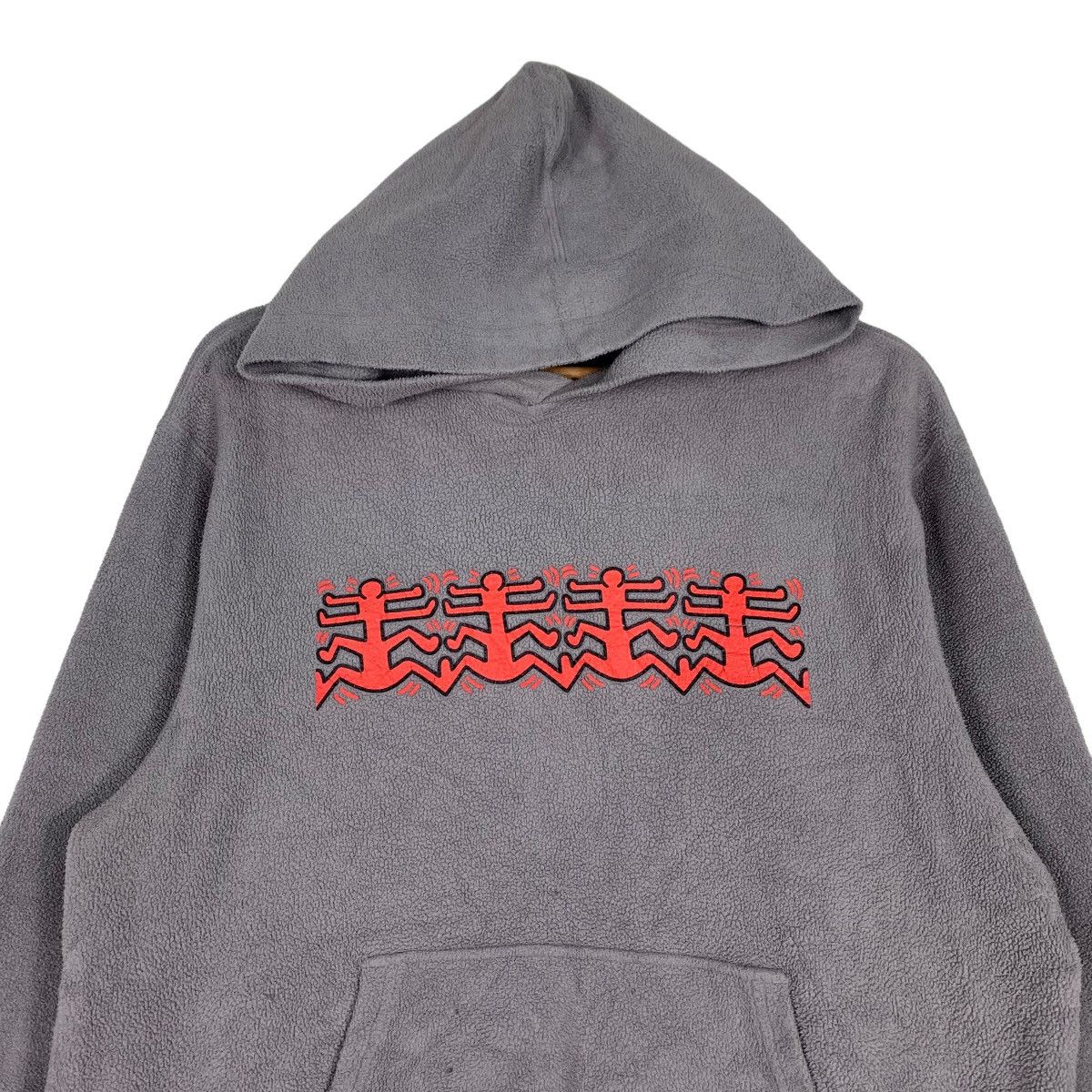Keith Haring KEITH HARING GRAPHIC PULLOVER FLEECE HOODIES #0397-C18 Size US M / EU 48-50 / 2 - 2 Thumbnail