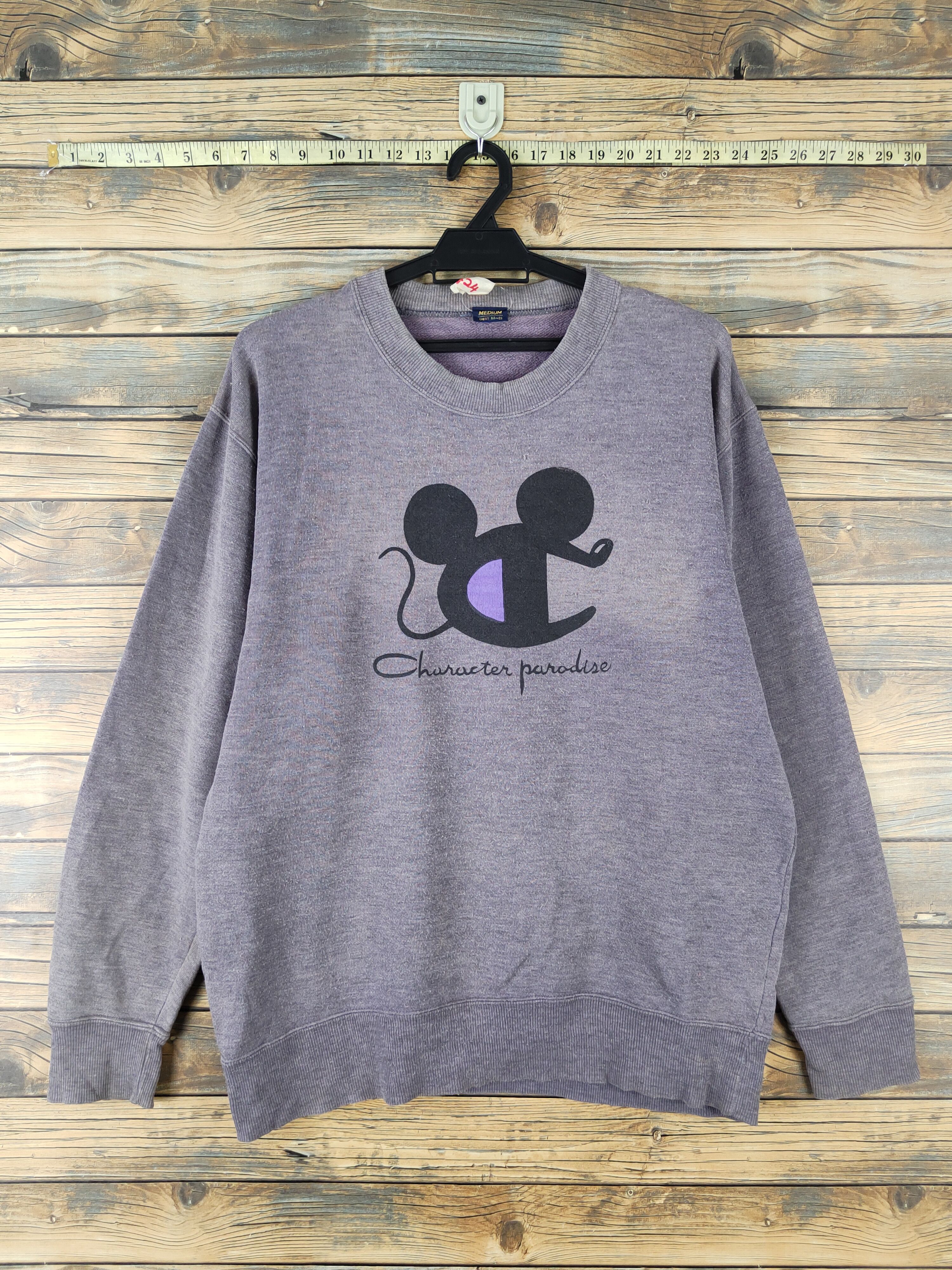 Japanese Brand DL character paradise champion Purple Faded Sweatshirts #424 Size US M / EU 48-50 / 2 - 1 Thumbnail