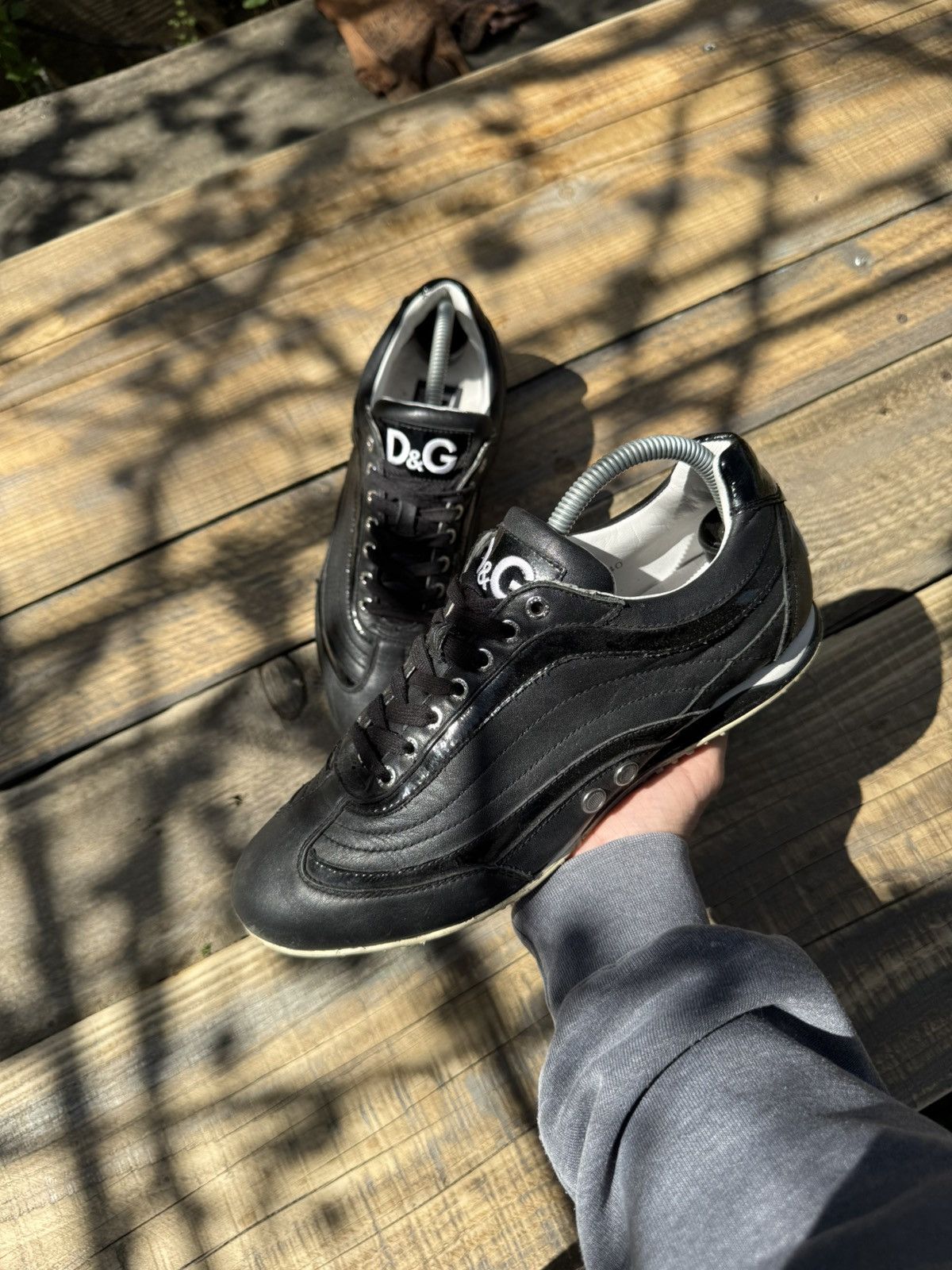 Dolce & Gabbana Vintage Dolce Gabbana Leather Y2k Sneakers Size US 7 / EU 40 - 2 Thumbnail