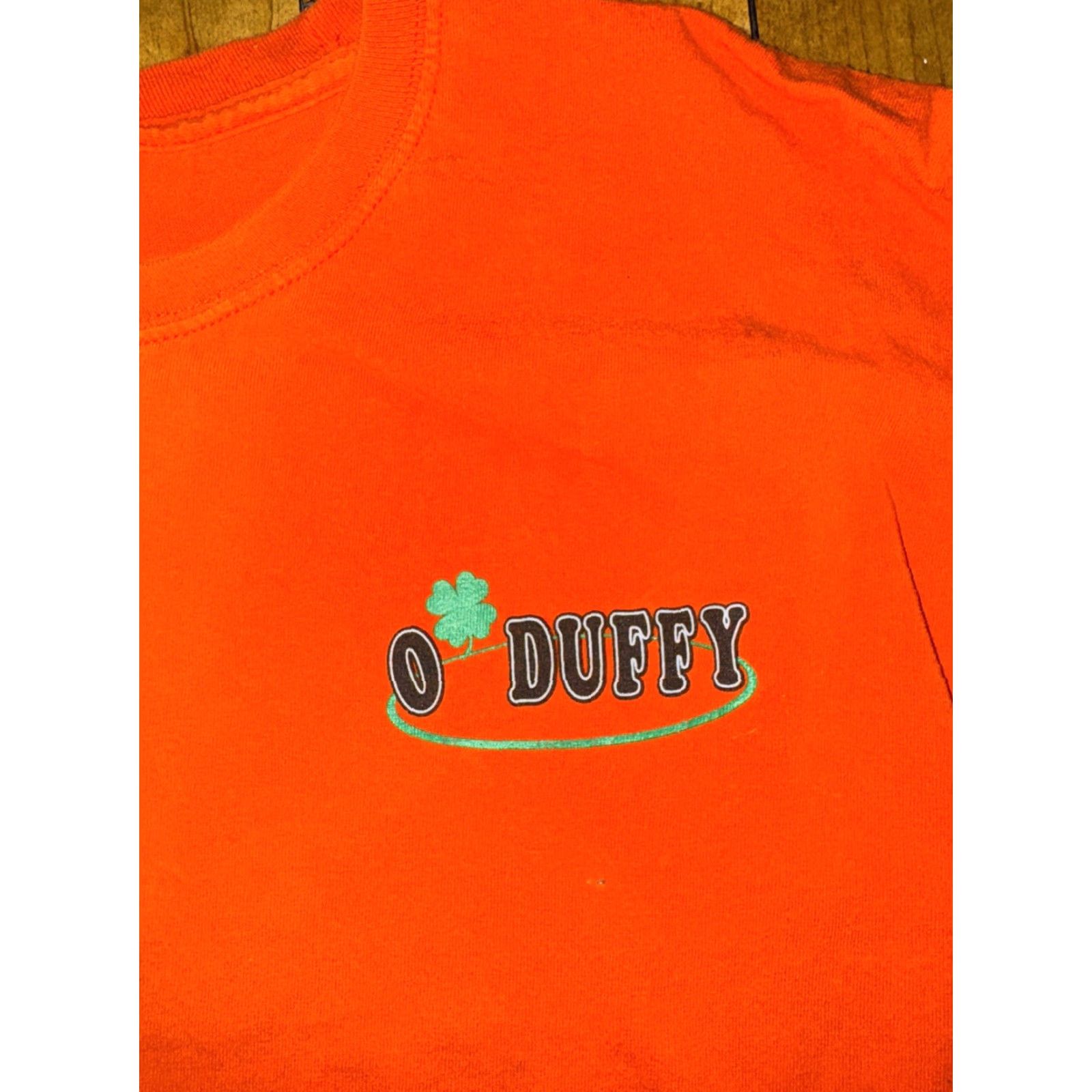 Vintage VINTAGE Unbranded Grunge T-Shirt XL Orange St Patricks Day 4 Leaf Clover Barbwire Mens Long Sleeve Size US XL / EU 56 / 4 - 6 Thumbnail
