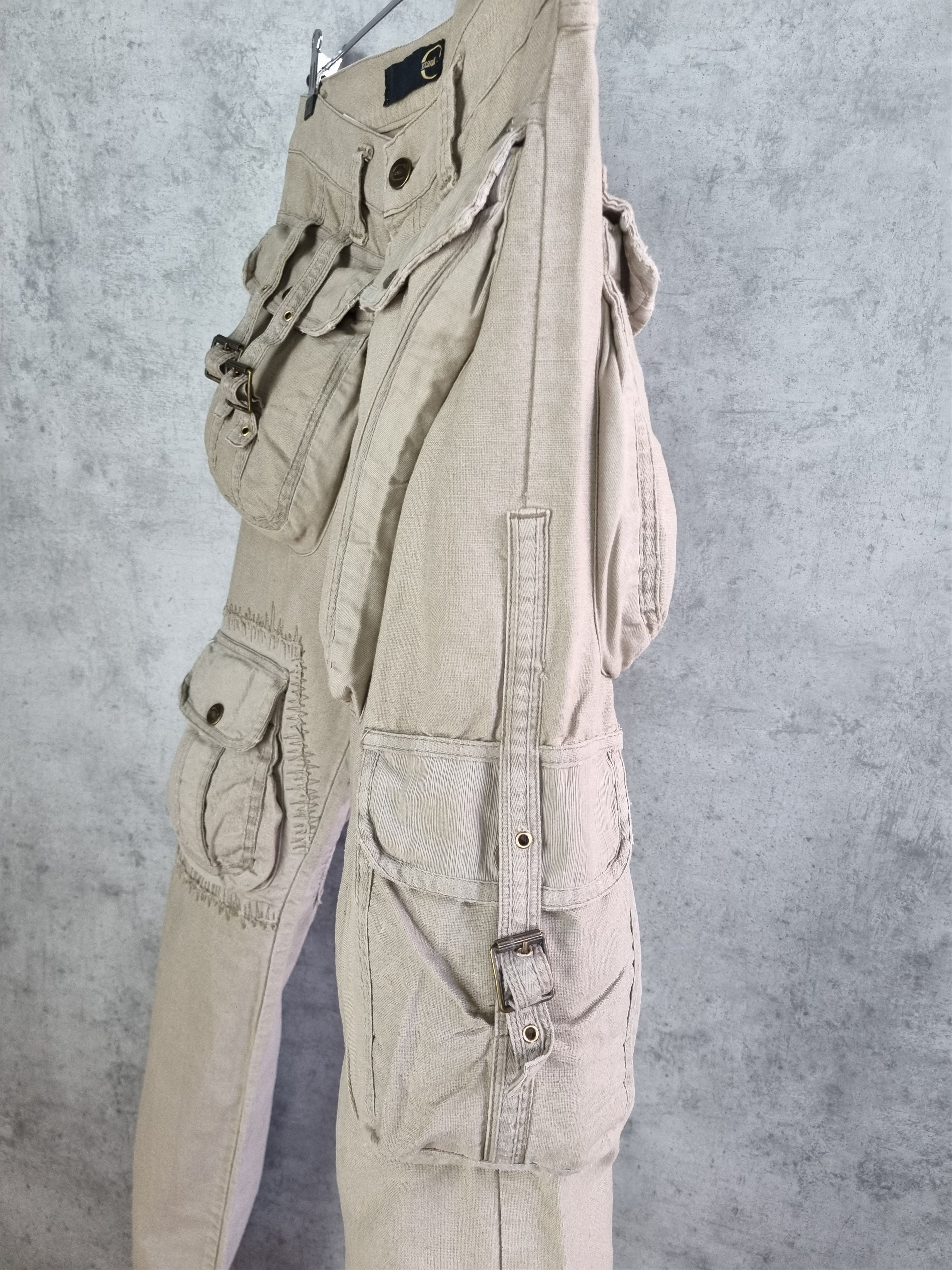 Just Cavalli 2006 Just Cavalli Cargo Gun Pocket Utility Linen Pant Size US 30 / EU 46 - 18 Thumbnail