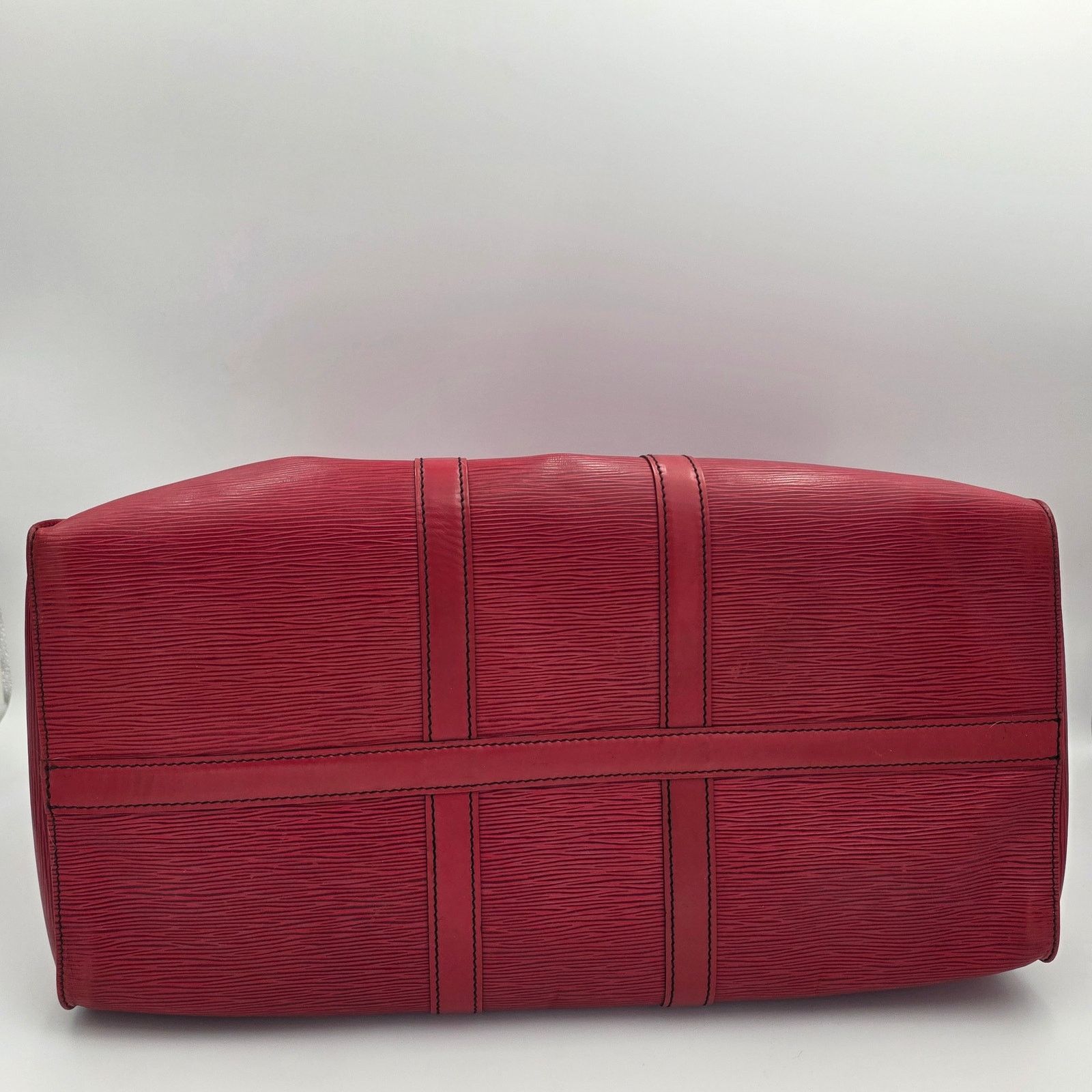 Louis Vuitton Louis Vuitton Keepall 45 in Red Epi Leather Size ONE SIZE - 3 Thumbnail