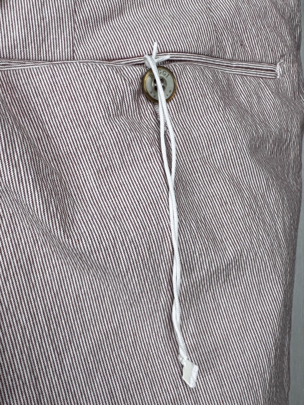 Boggi Boggi Milano Deadstock red striped cotton chino pants Size US 34 / EU 50 - 9 Thumbnail