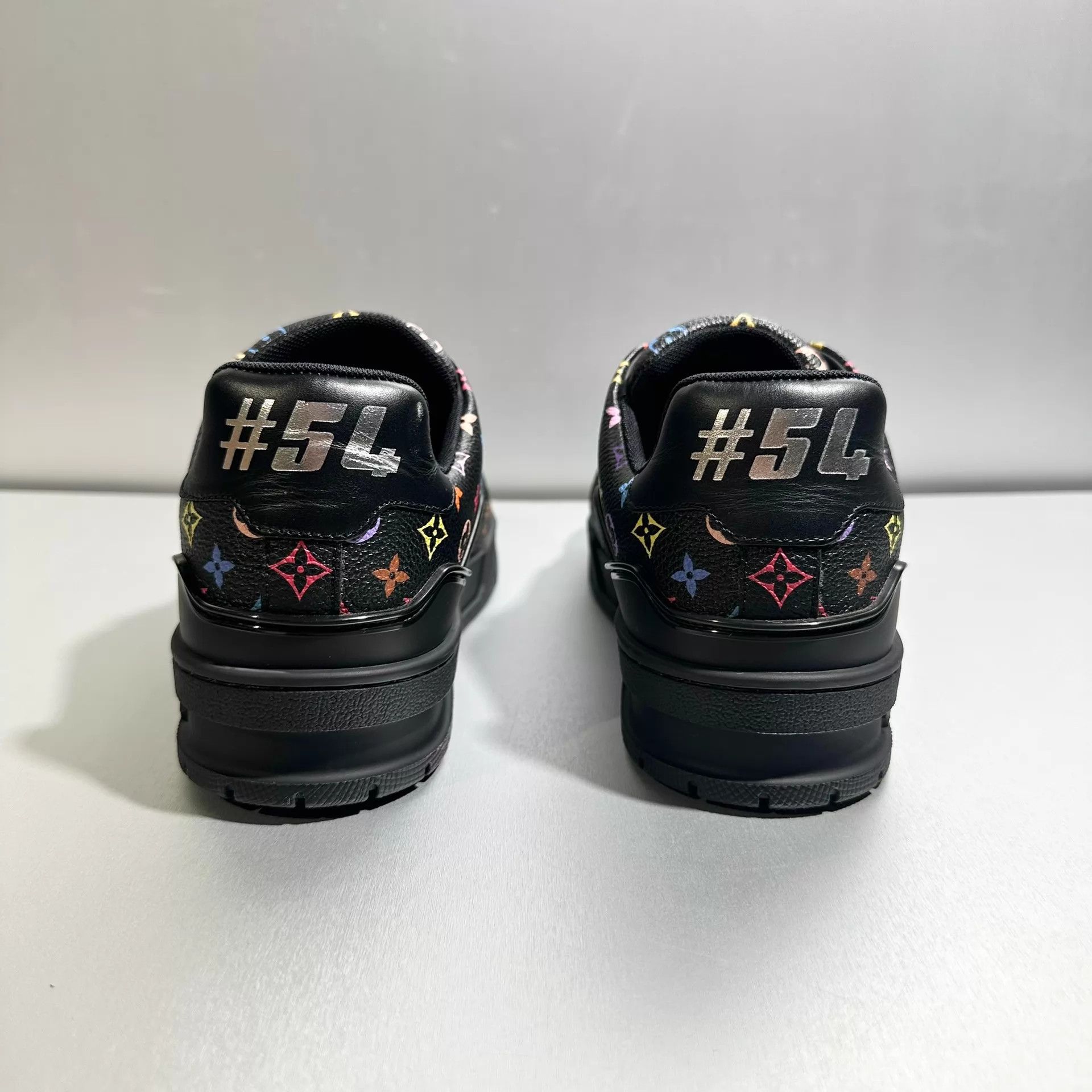 Louis Vuitton LV x Murakami Trainer Black Tri-Color 37 Size US 6.5 / IT 36.5 - 5 Thumbnail