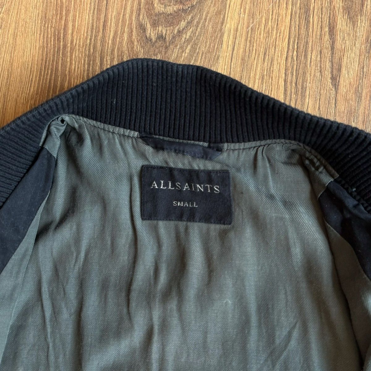 Allsaints All Saints Marlowe Bomber Jacket Double Zip Cotton Black Size US S / EU 44-46 / 1 - 8 Thumbnail