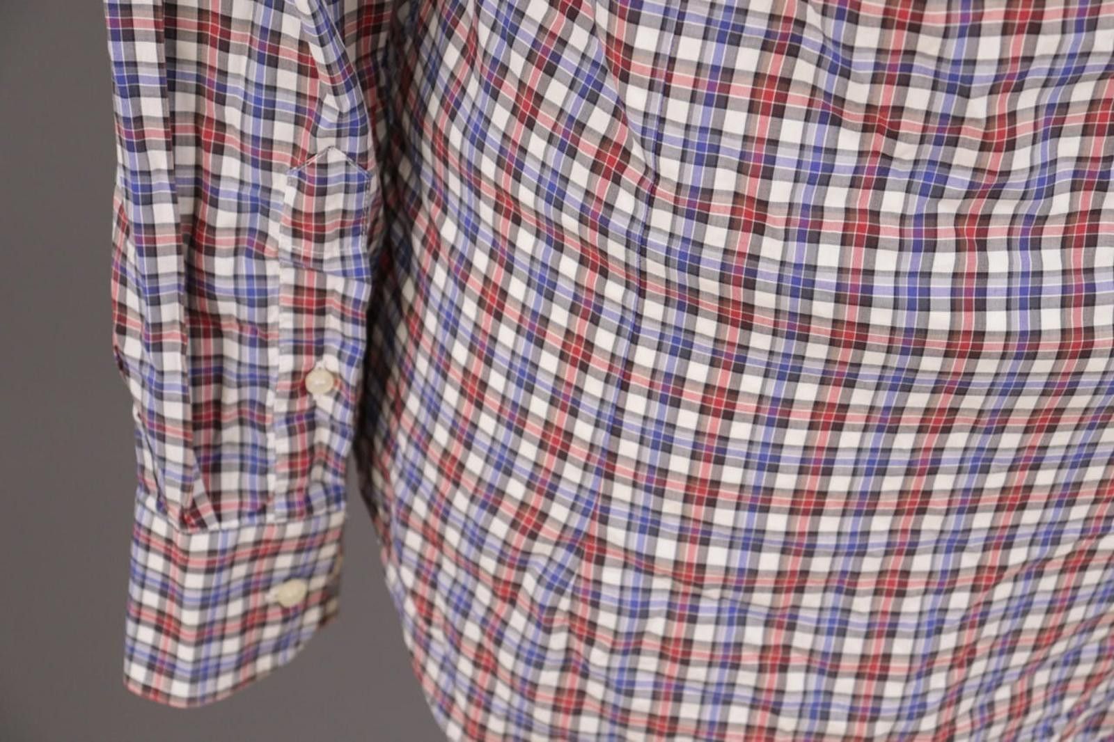 Etro Etro Multicolor Check Button Down Dress Shirt Size 39 Size US M / EU 48-50 / 2 - 12 Thumbnail