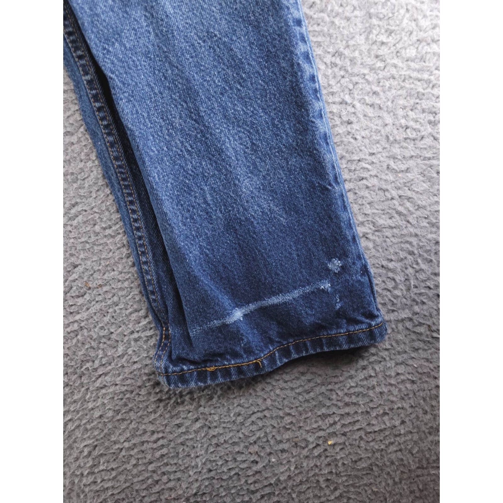 Levi's Levis Jeans Mens 36x30 Blue 505 Straight Fit Distressed Medium Wash Jeans Regular Distressed Men's Jeans 505 Straight blue 36x30 Size US 36 / EU 52 - 7 Thumbnail
