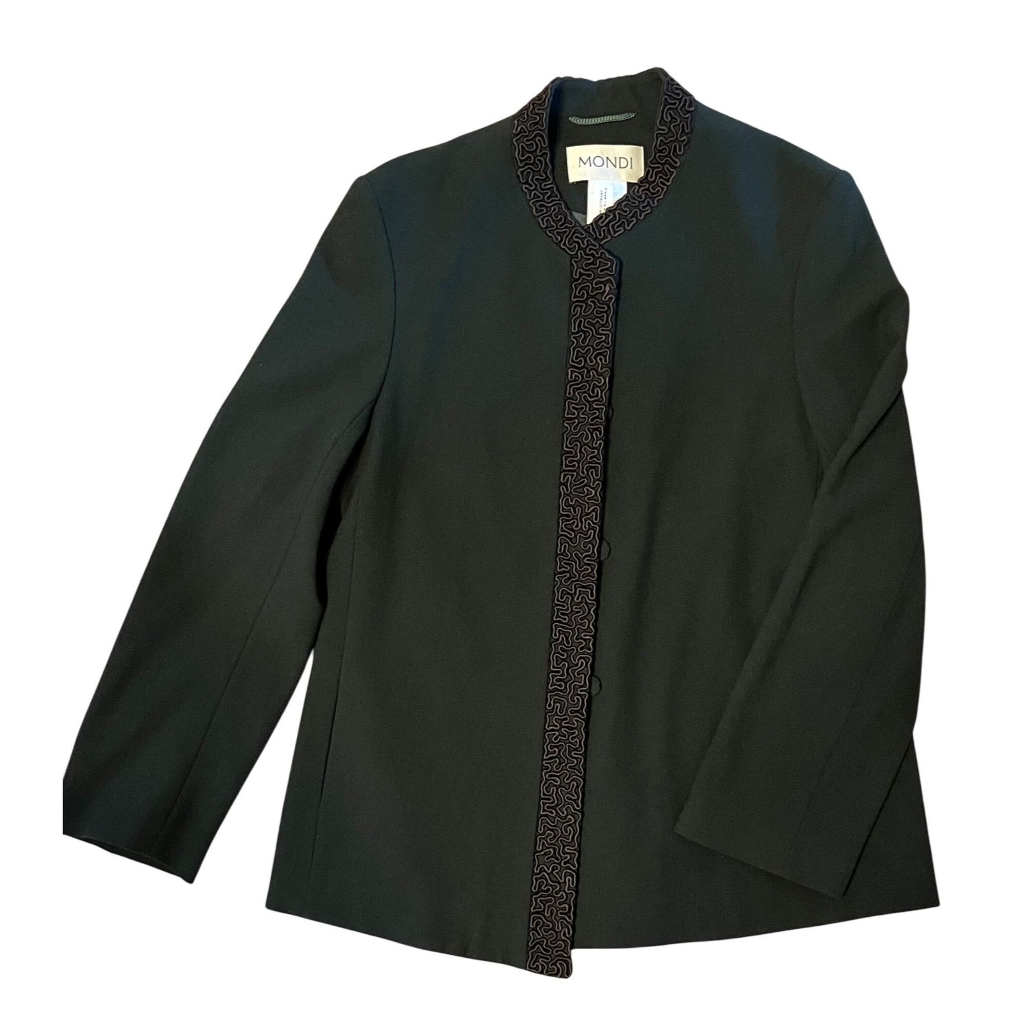 Vintage VTG 80’s Mondi 34 6 Wool Blazer Pockets Long Jacket Germany Size M / US 6-8 / IT 42-44 - 1 Thumbnail