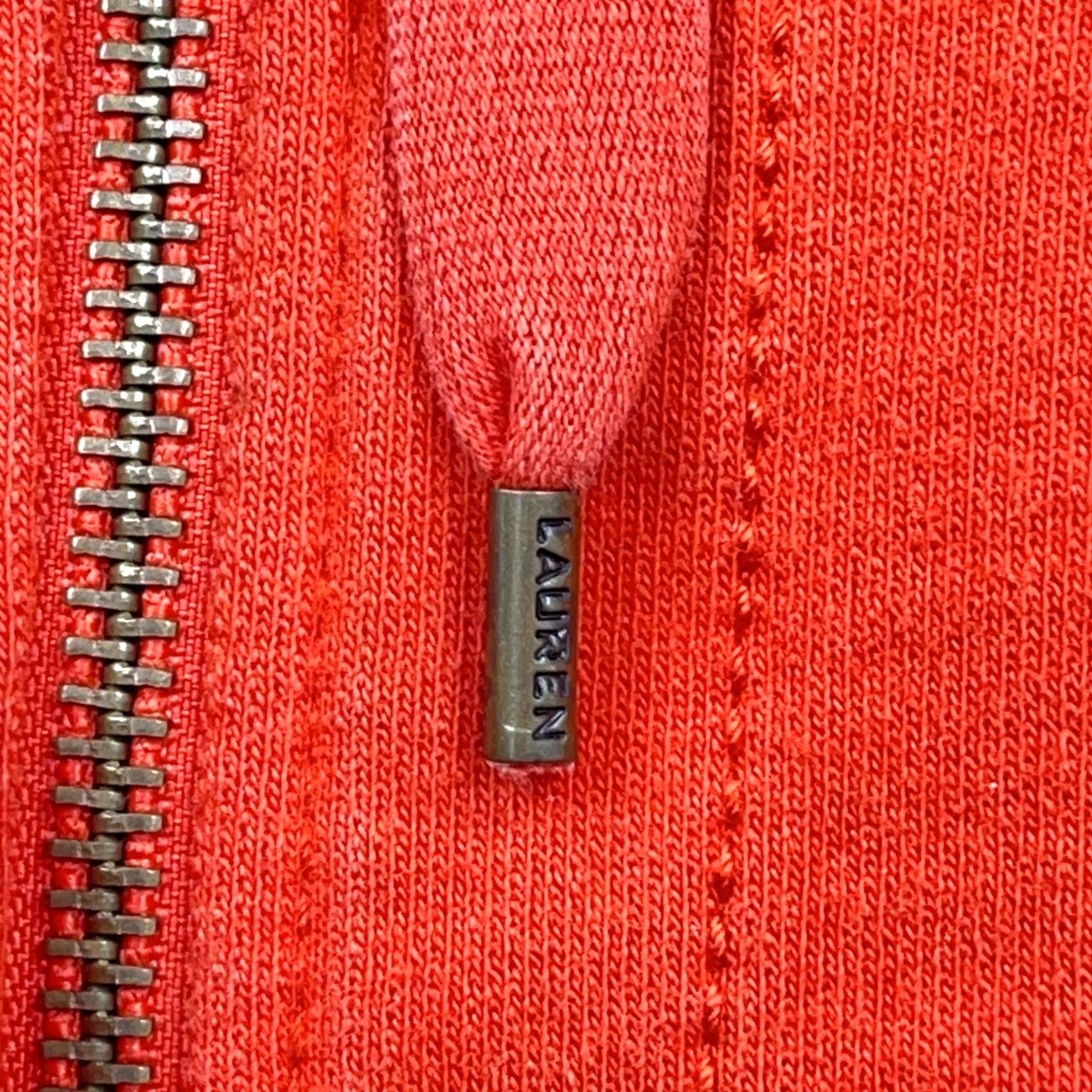 Ralph Lauren VINTAGE Lauren Ralph Lauren Vest Women Large Orange Full Zip Utility Field Crest LRL VTG Size L / US 10 / IT 46 - 6 Thumbnail
