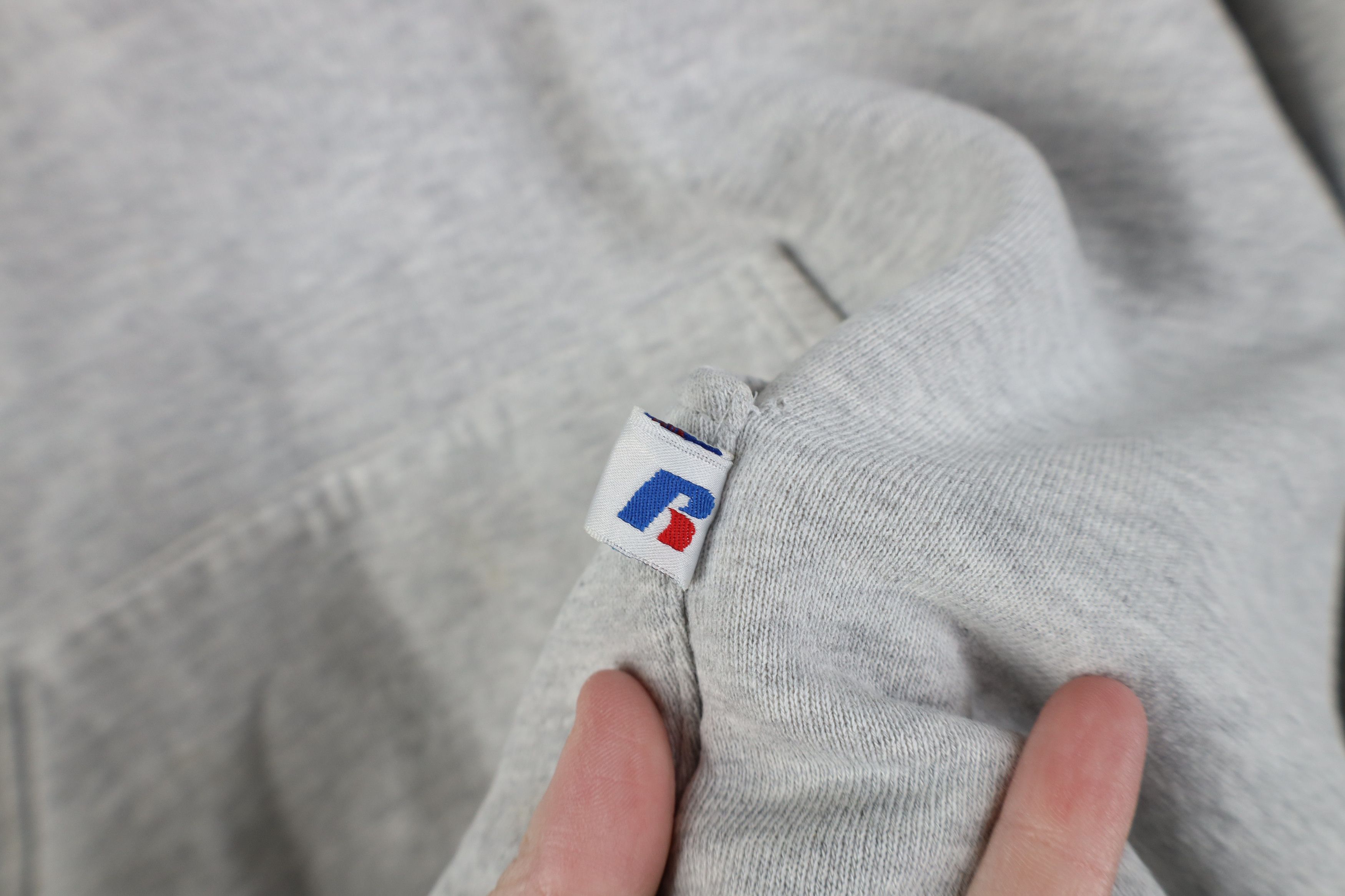 Russell Athletic Vintage 90s Russell Athletic Blank Hoodie Sweatshirt Gray Size US M / EU 48-50 / 2 - 4 Thumbnail