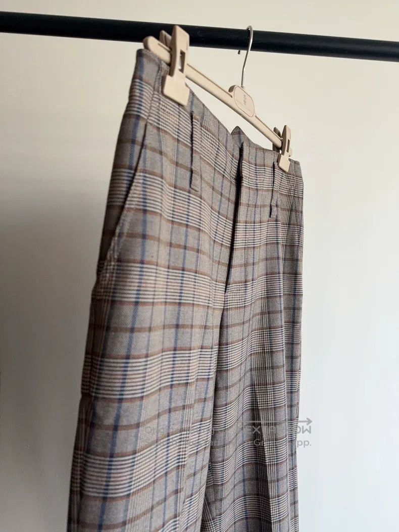 Brunello Cucinelli Brunello Cucinelli Plaid straight leg pants Size 28" / US 6 / IT 42 - 3 Thumbnail