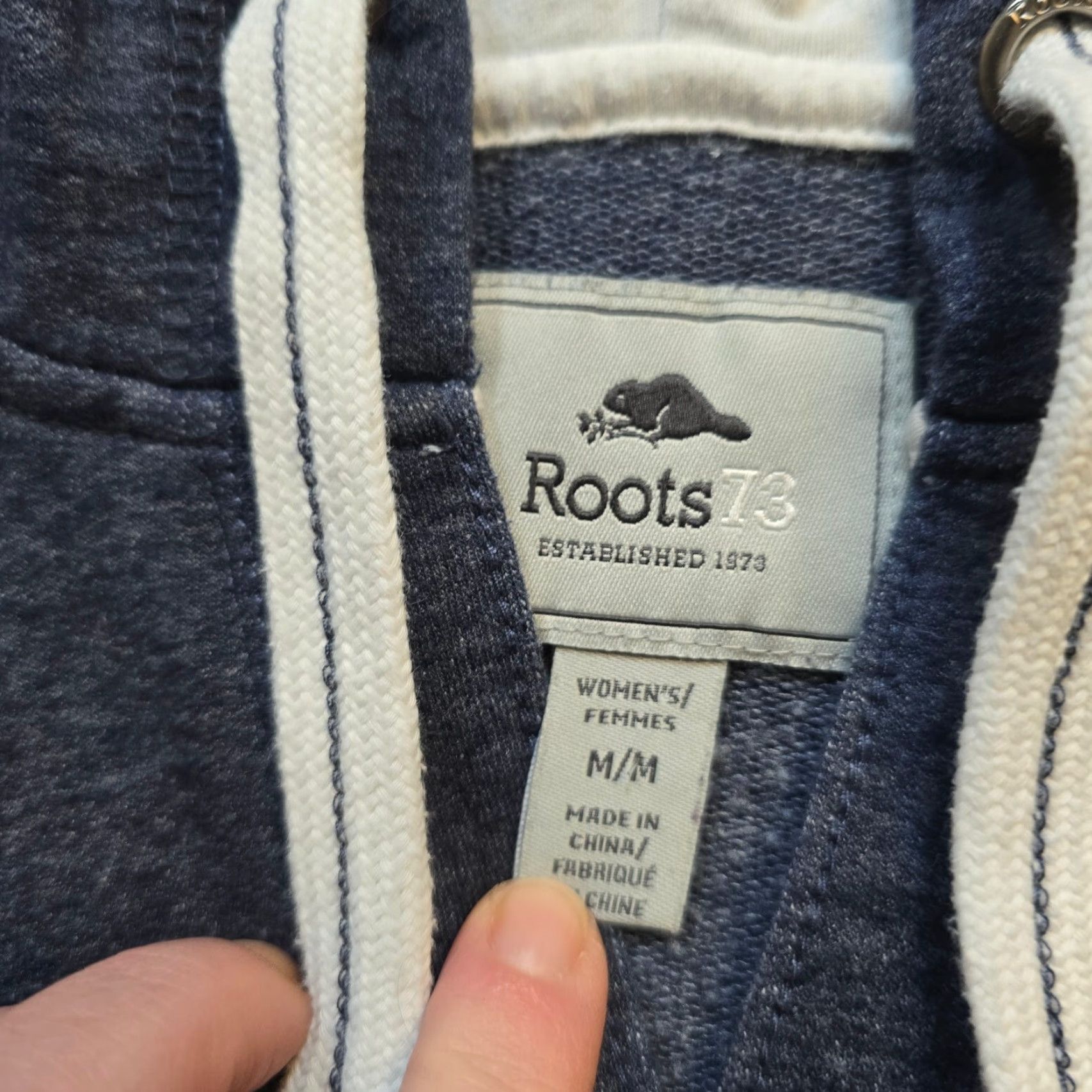 Roots Roots Sweater Hoodie Pullover V-Neck Blue Womens M Size M / US 6-8 / IT 42-44 - 5 Thumbnail