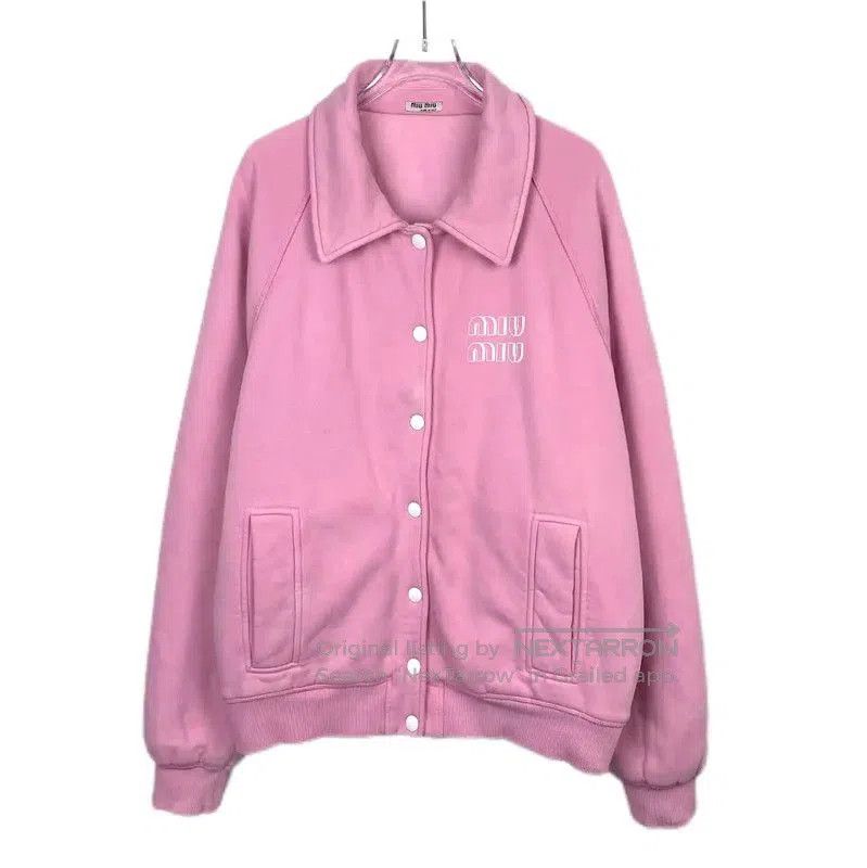 Miu Miu Miu Miu Pink Cotton Women's Jacket . Size M / US 6-8 / IT 42-44 - 1 Thumbnail