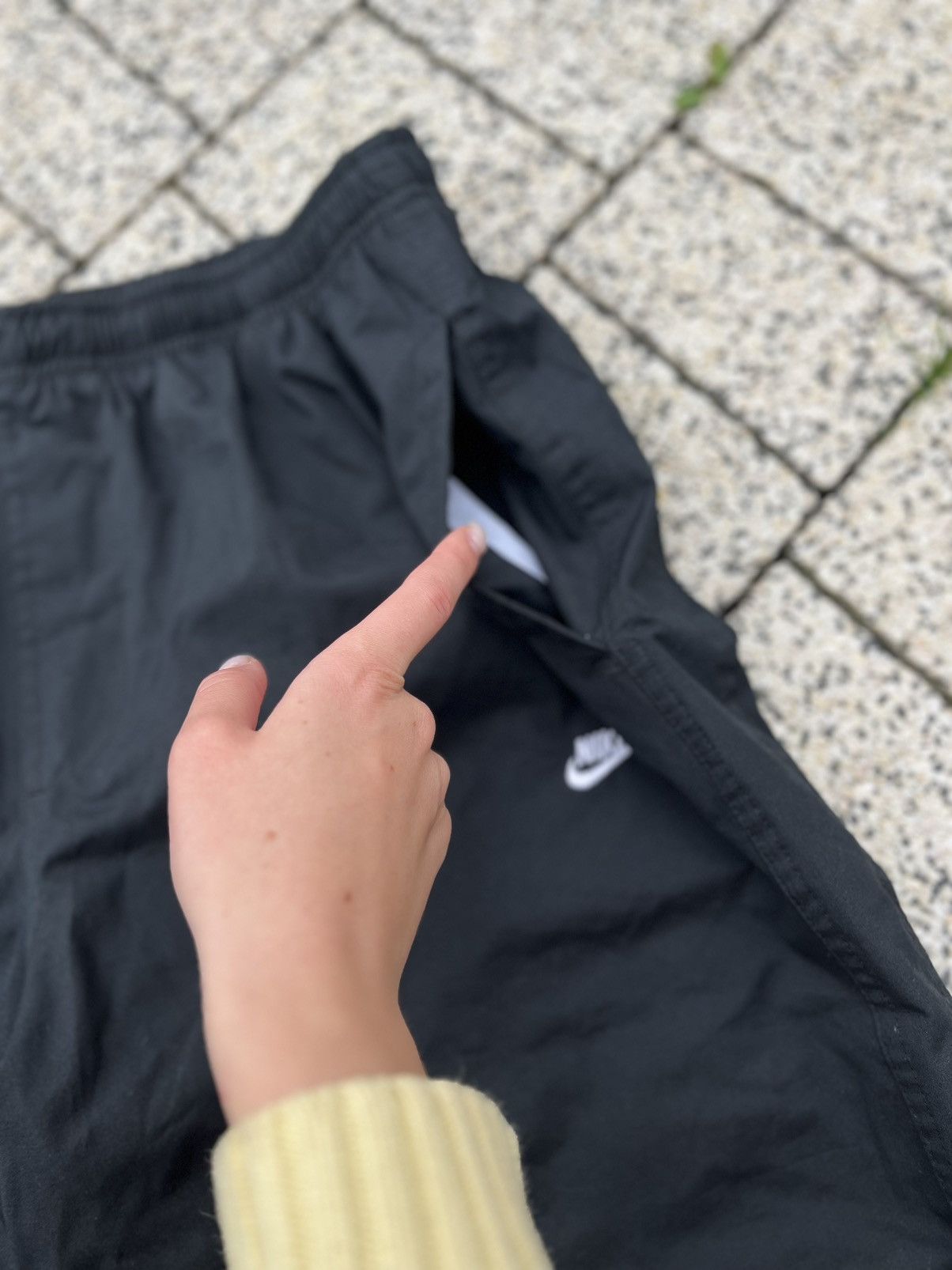 Nike × Vintage Nike Vintage Track Pants Nylon Y2K Drill Streetwear Swoosh Size US 36 / EU 52 - 5 Thumbnail