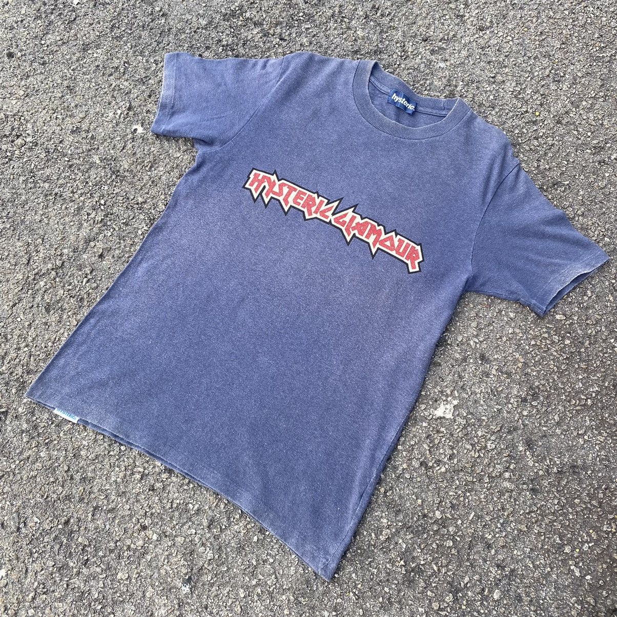 Hysteric Glamour Hysteric Glamour Vintage Blue Black Short Sleeve Tshirt Size US M / EU 48-50 / 2 - 3 Thumbnail