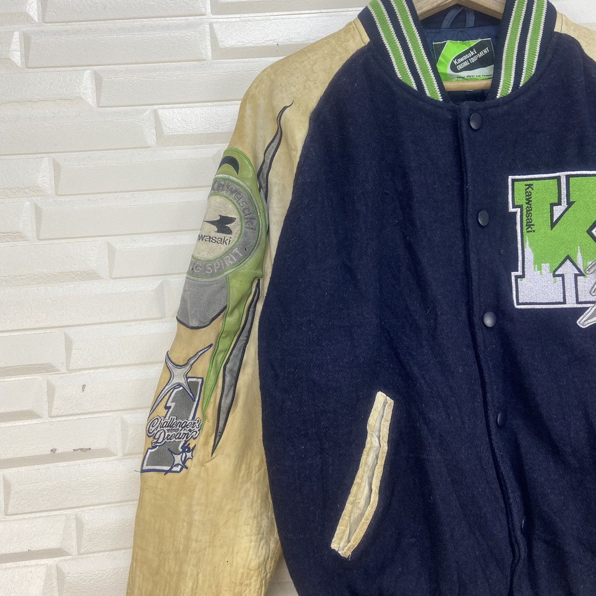 Japanese Brand Team Kawasaki Racing Spirit Challenge Dream Varsity Jacket Size US M / EU 48-50 / 2 - 5 Thumbnail