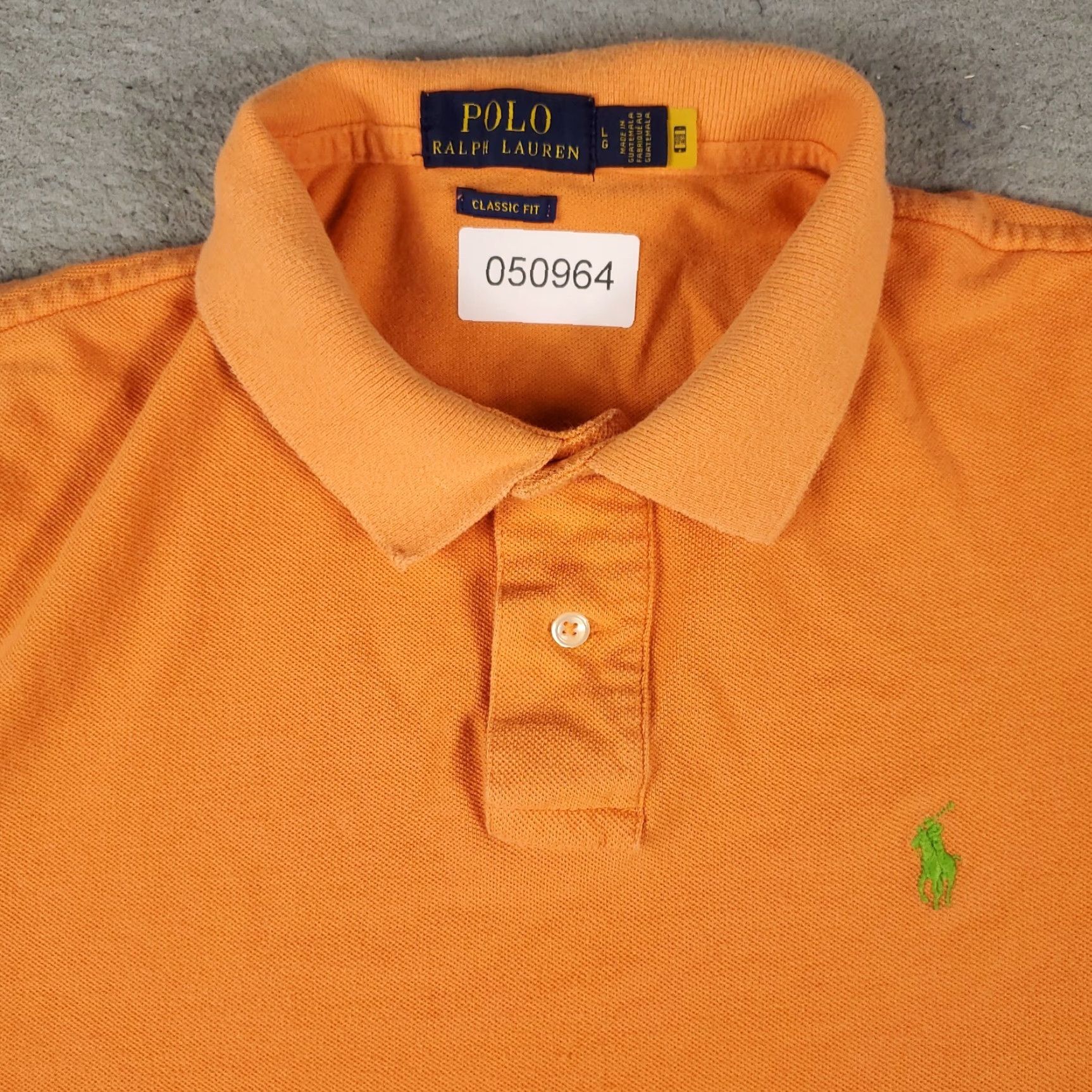 Ralph Lauren Ralph Lauren Polo Shirt Mens L Orange Pony Casual Short Sleeve Shirt Mens Orange Polo Short Sleeve Shirt Polo Size US L / EU 52-54 / 3 - 2 Thumbnail