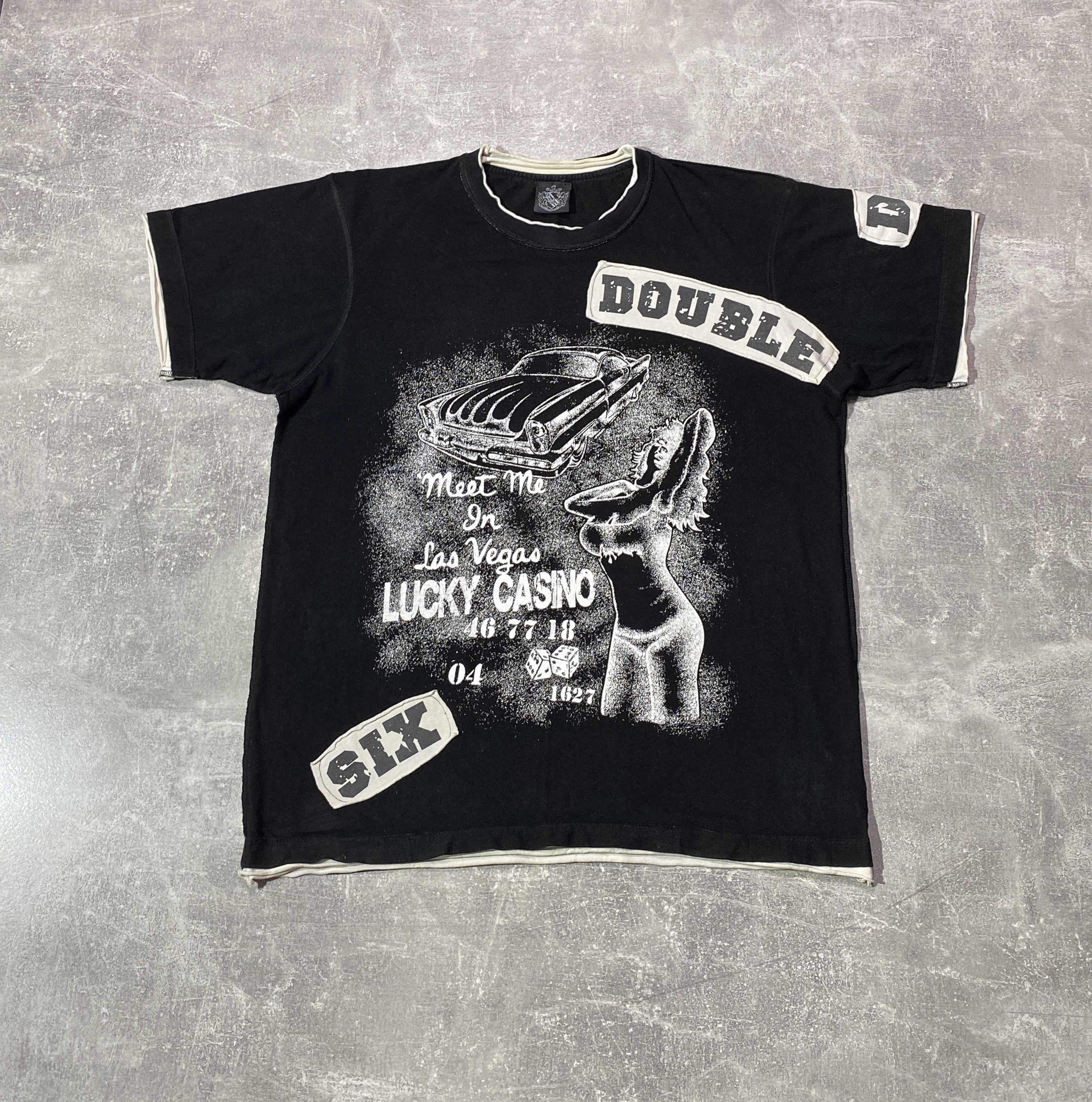 Hysteric Glamour Vintage Y2K Girl & Car Double Six Lucky Casino T-shirt Size US M / EU 48-50 / 2 - 1 Thumbnail