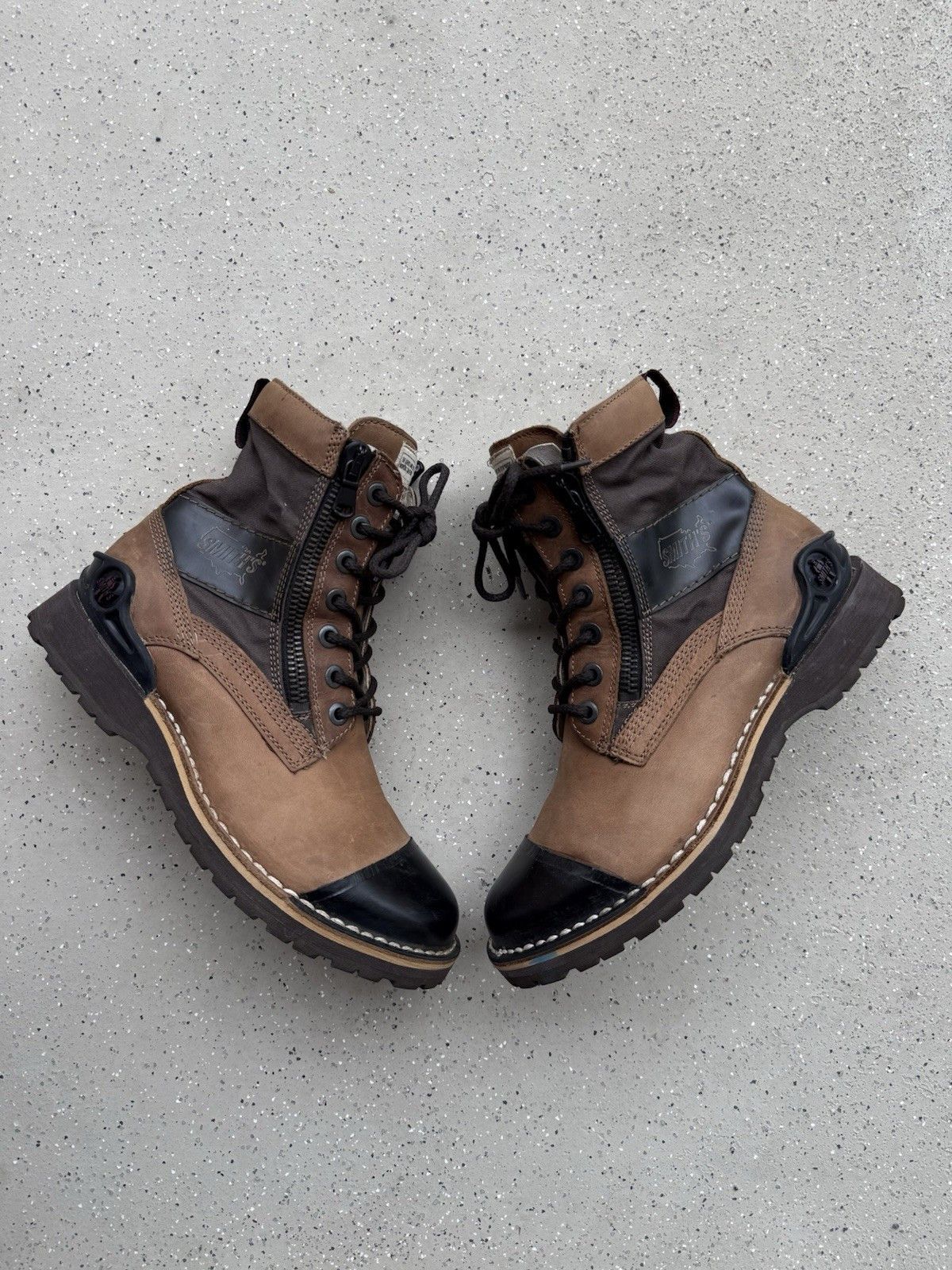 Smith's American Smith's American Combat Boots Mens Rare Rubber Avant Garde Size US 7.5 / EU 40-41 - 1 Thumbnail