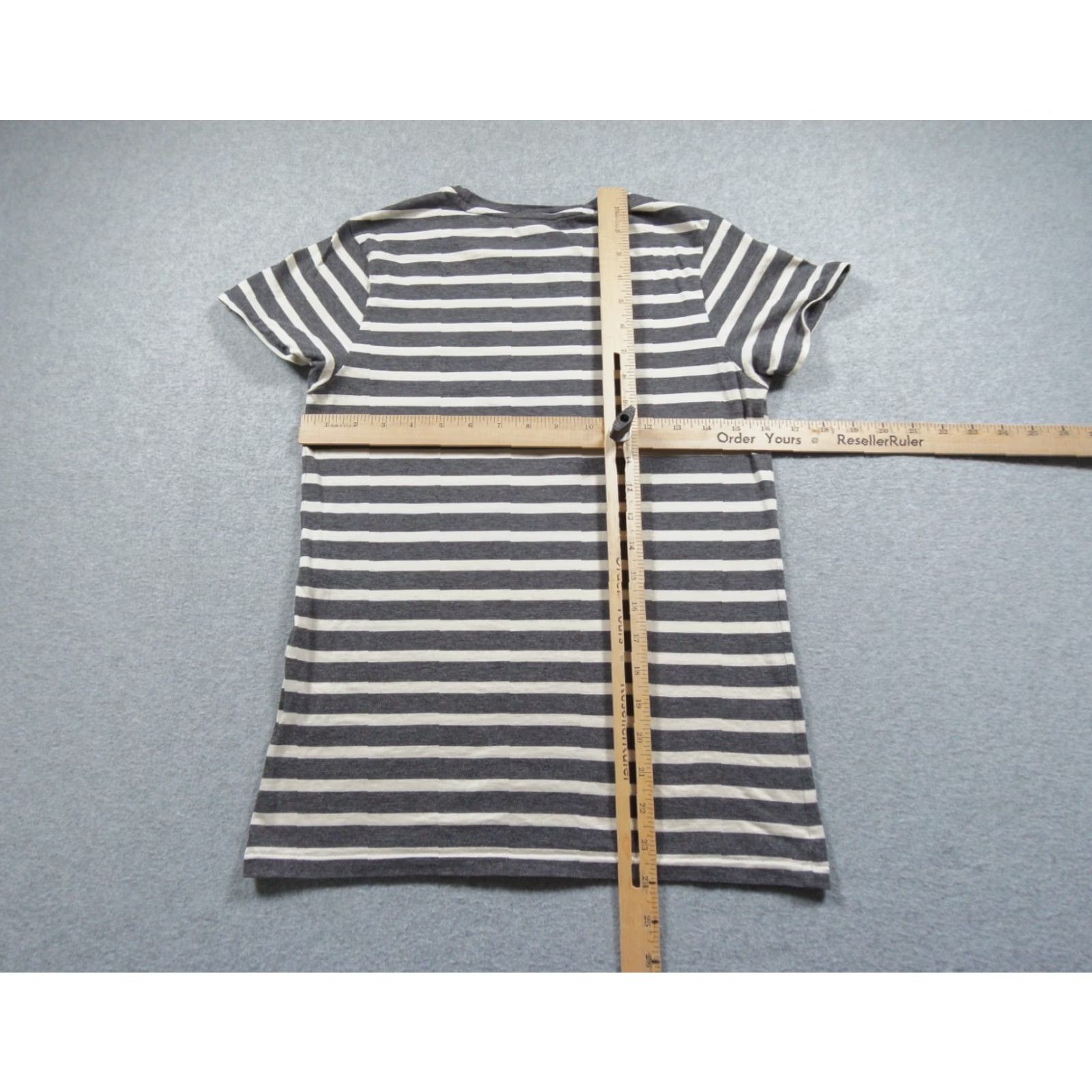 Polo Ralph Lauren Ralph Lauren Sport Shirt Womens Large Gray Short Sleeve Crewneck Striped Ladies Shirt Size L / US 10 / IT 46 - 7 Thumbnail
