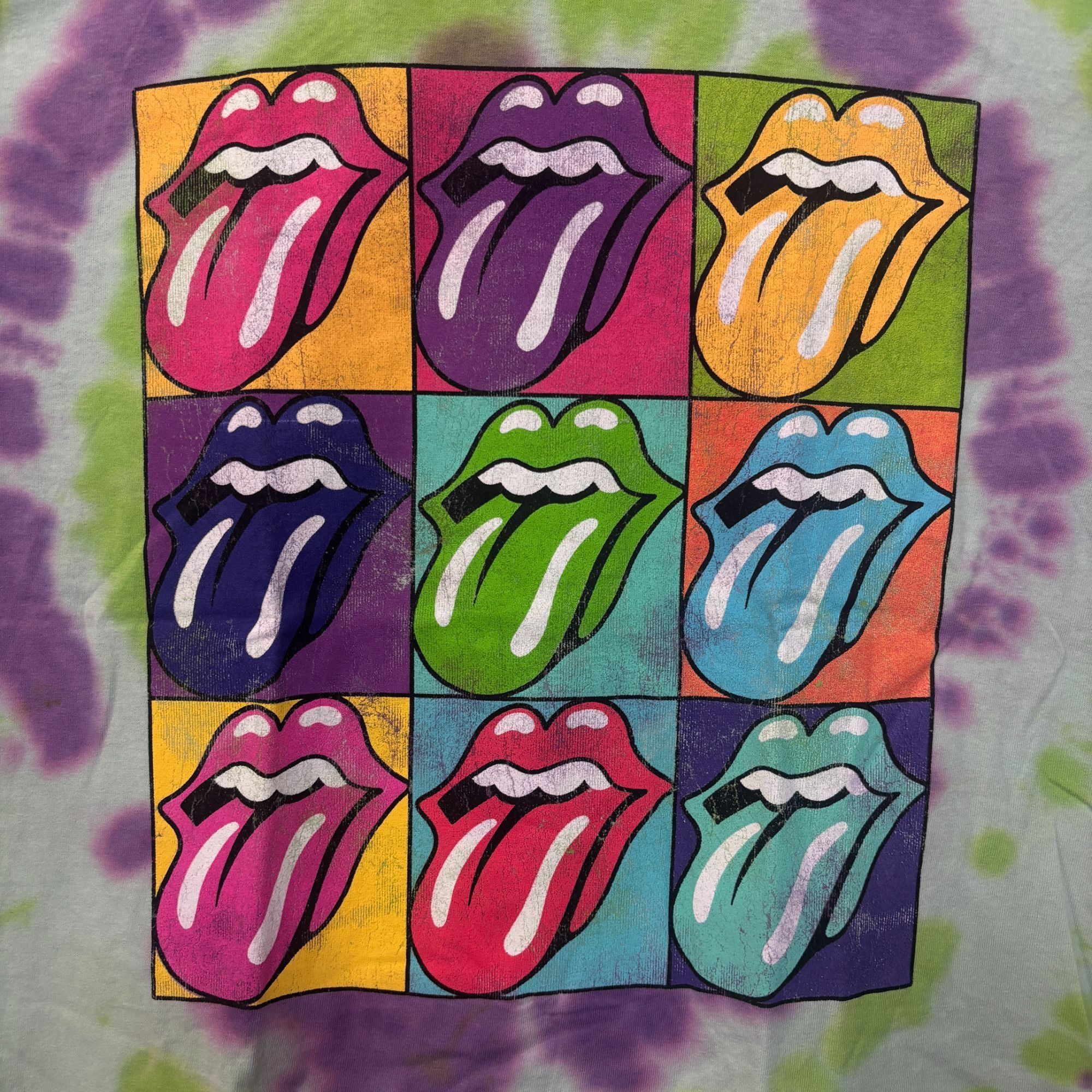 The Rolling Stones The Rolling Stones Hot Lips Pop Art Oversized Rock Tie Dye M Size US M / EU 48-50 / 2 - 2 Thumbnail