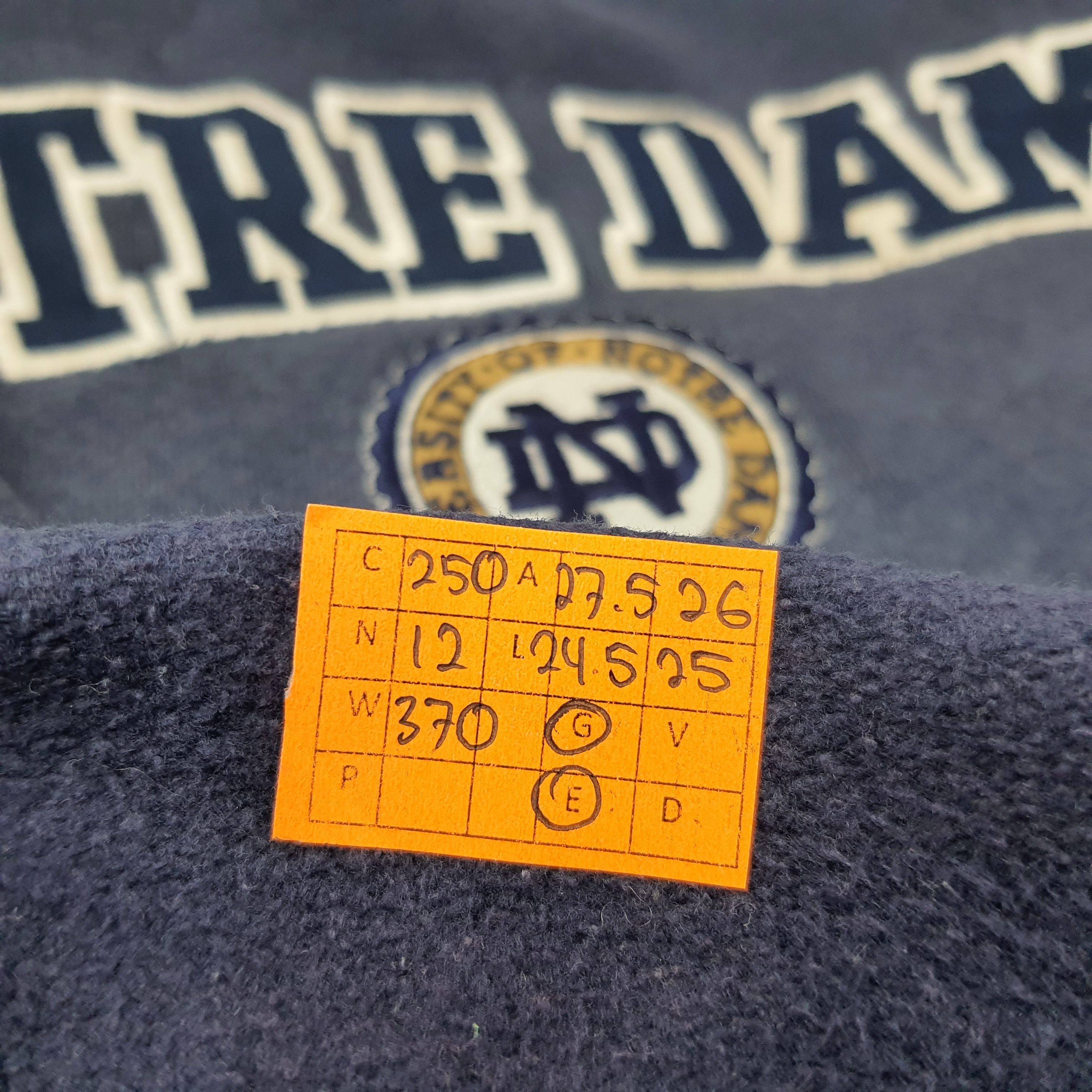 Lee Vintage Lee Notre Dame University College Sweatshirt C250N12 Size US XXL / EU 58 / 5 - 8 Thumbnail