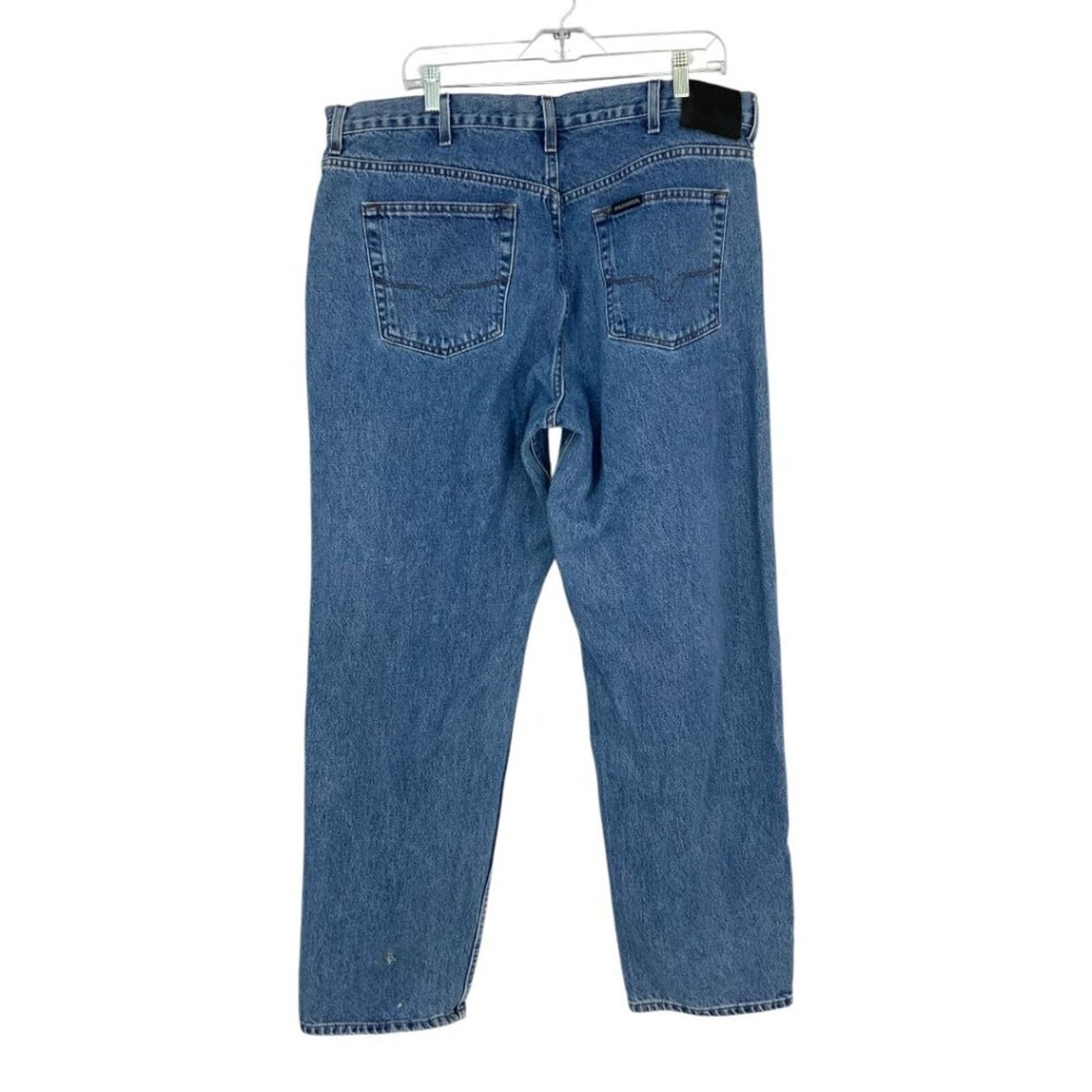 Harley Davidson Harley-Davidson 100% Cotton Straight Leg Denim Jeans 40x32 Size US 40 / EU 56 - 6 Thumbnail
