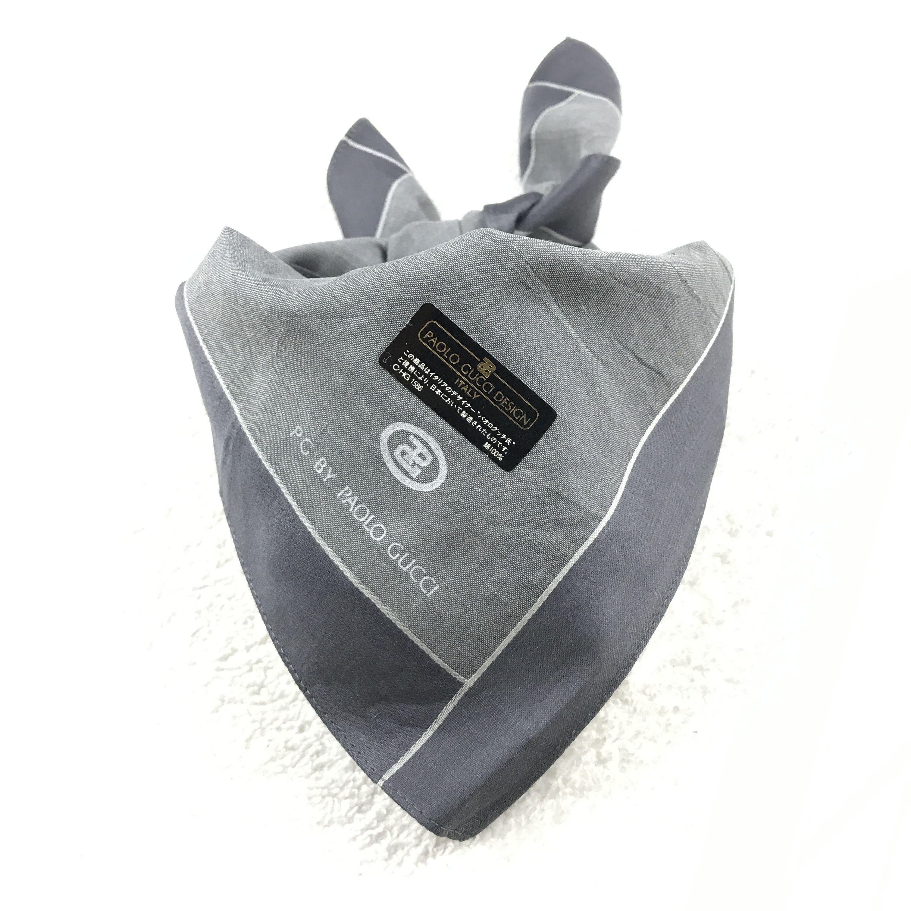 Paolo Gucci × Vintage Vintage Paolo Gucci Bandana Neckerchief Handkerchief Size ONE SIZE - 4 Thumbnail
